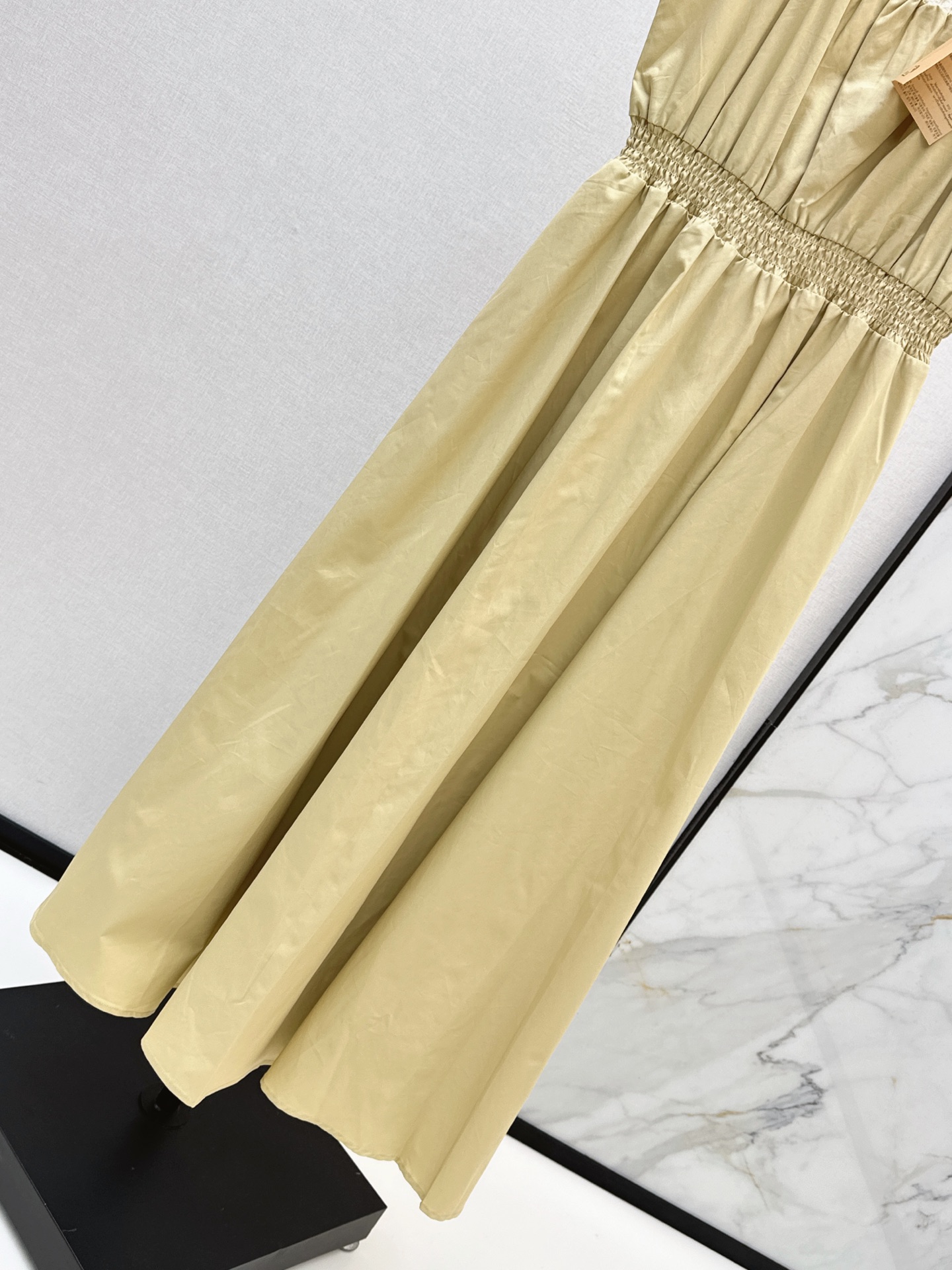 Miu 26ss lace trim slip dress
