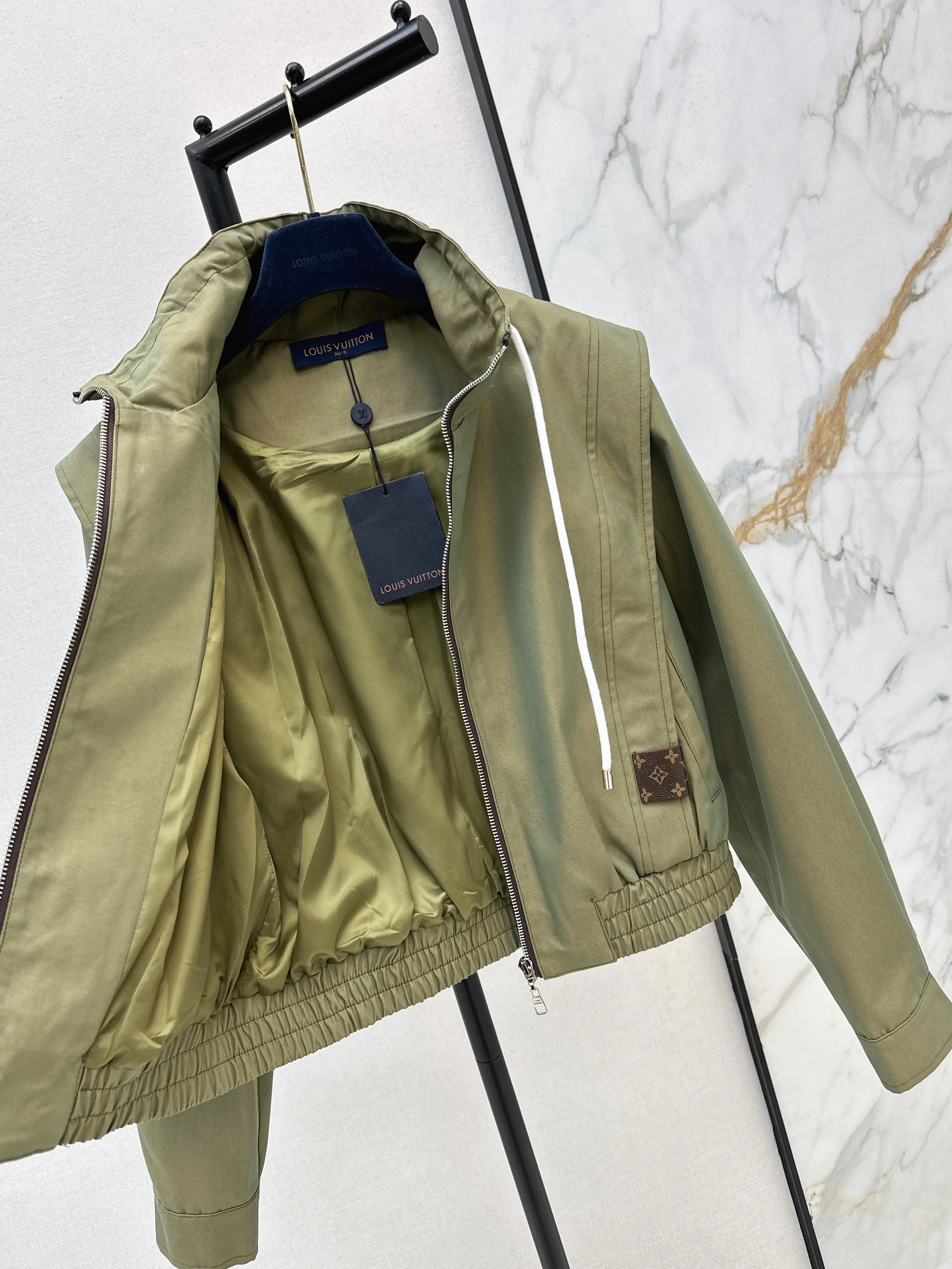 Loui 26ss padded-shoulder lapel jacket