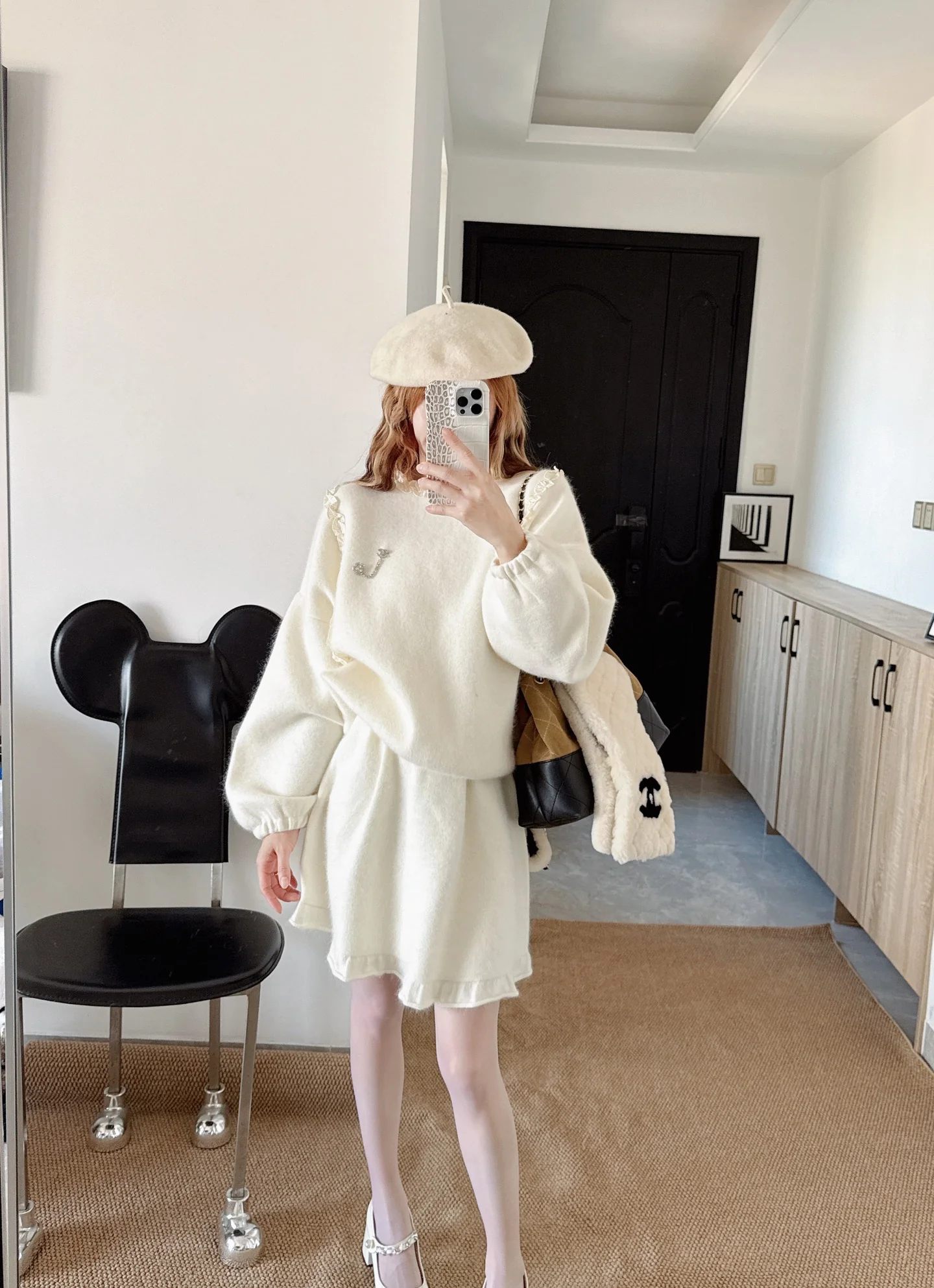 Chan 26ss wool outfit set