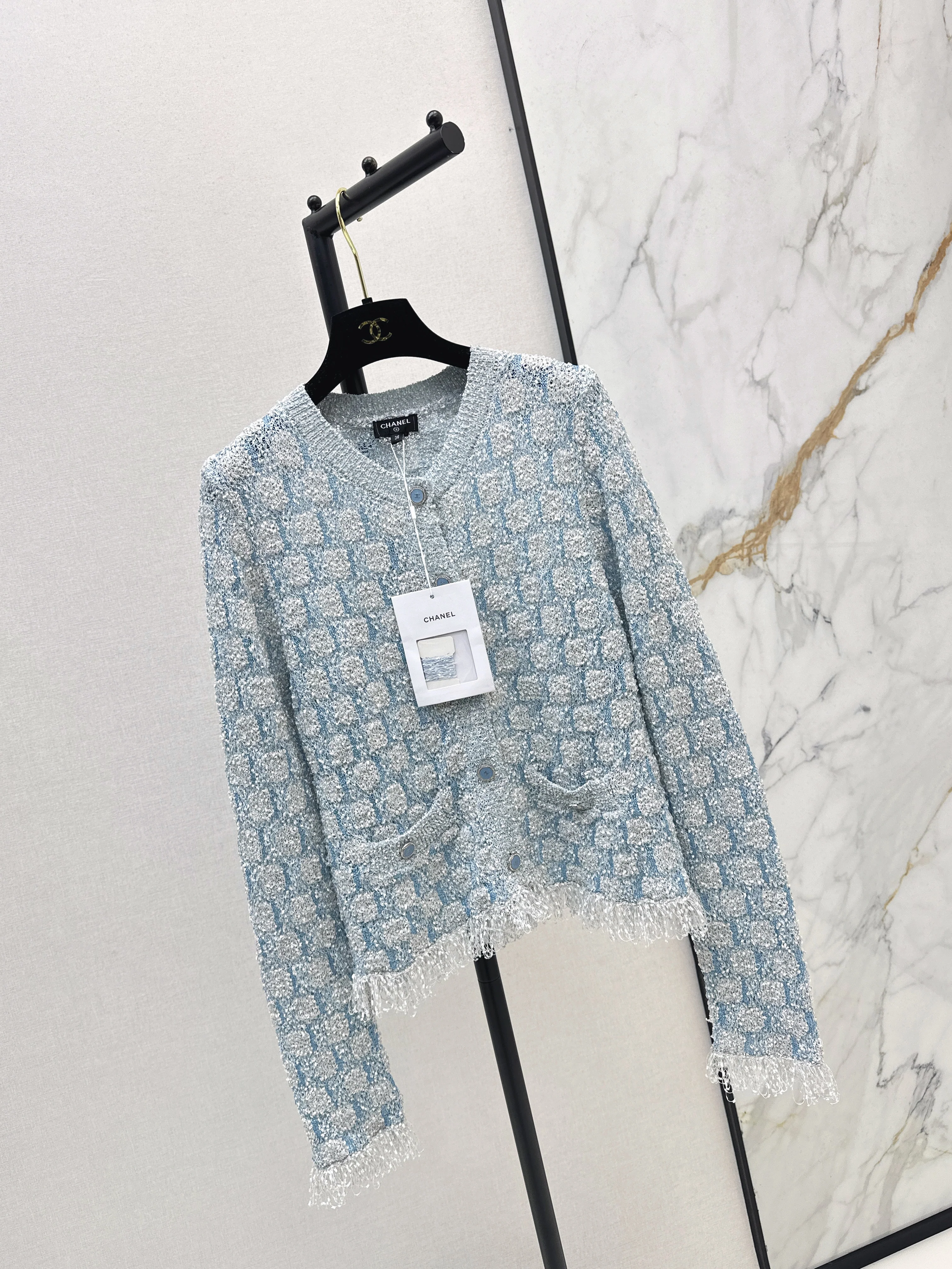 Chan 26ss tassel cardigan