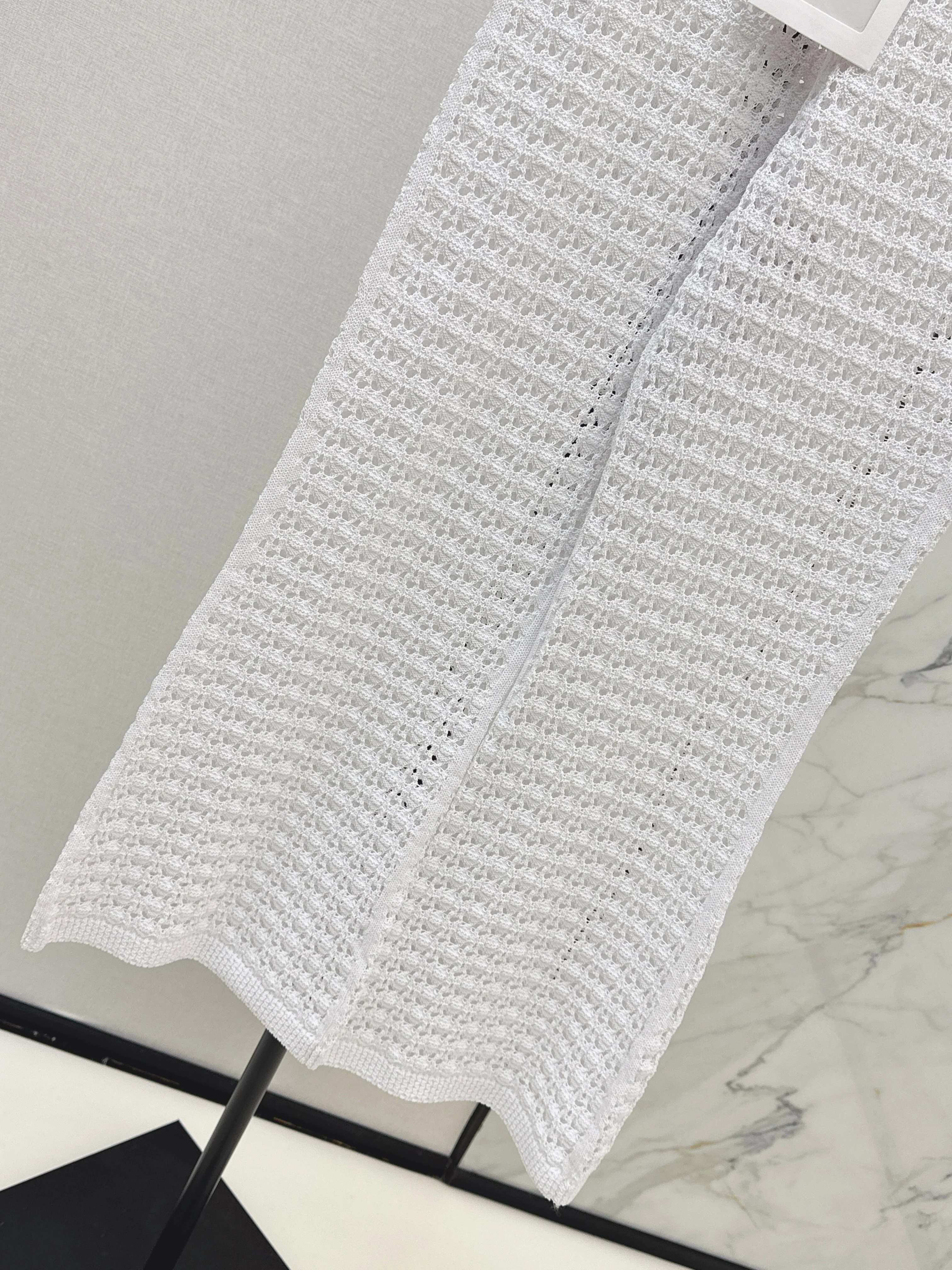 Chan 26ss hollow knit pants