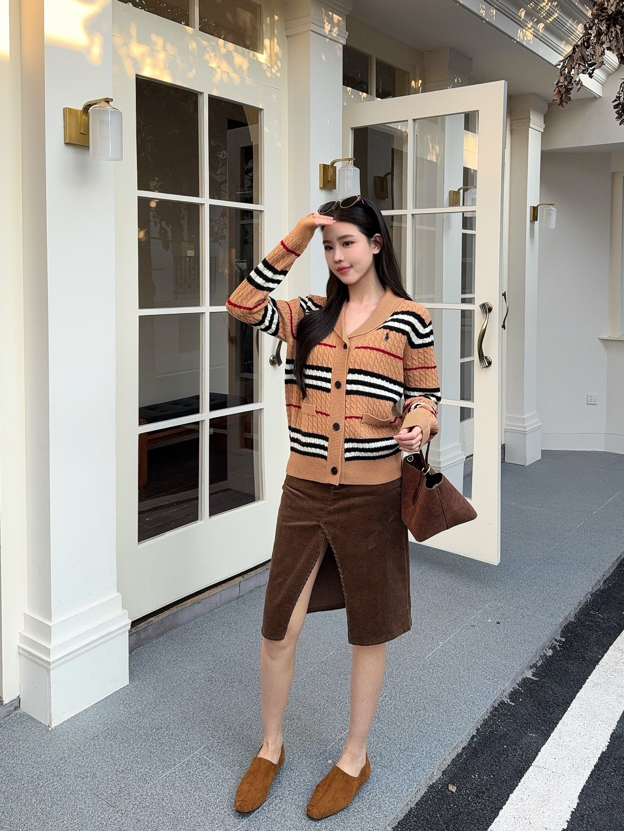 Ralp 26ss stripe cardigan