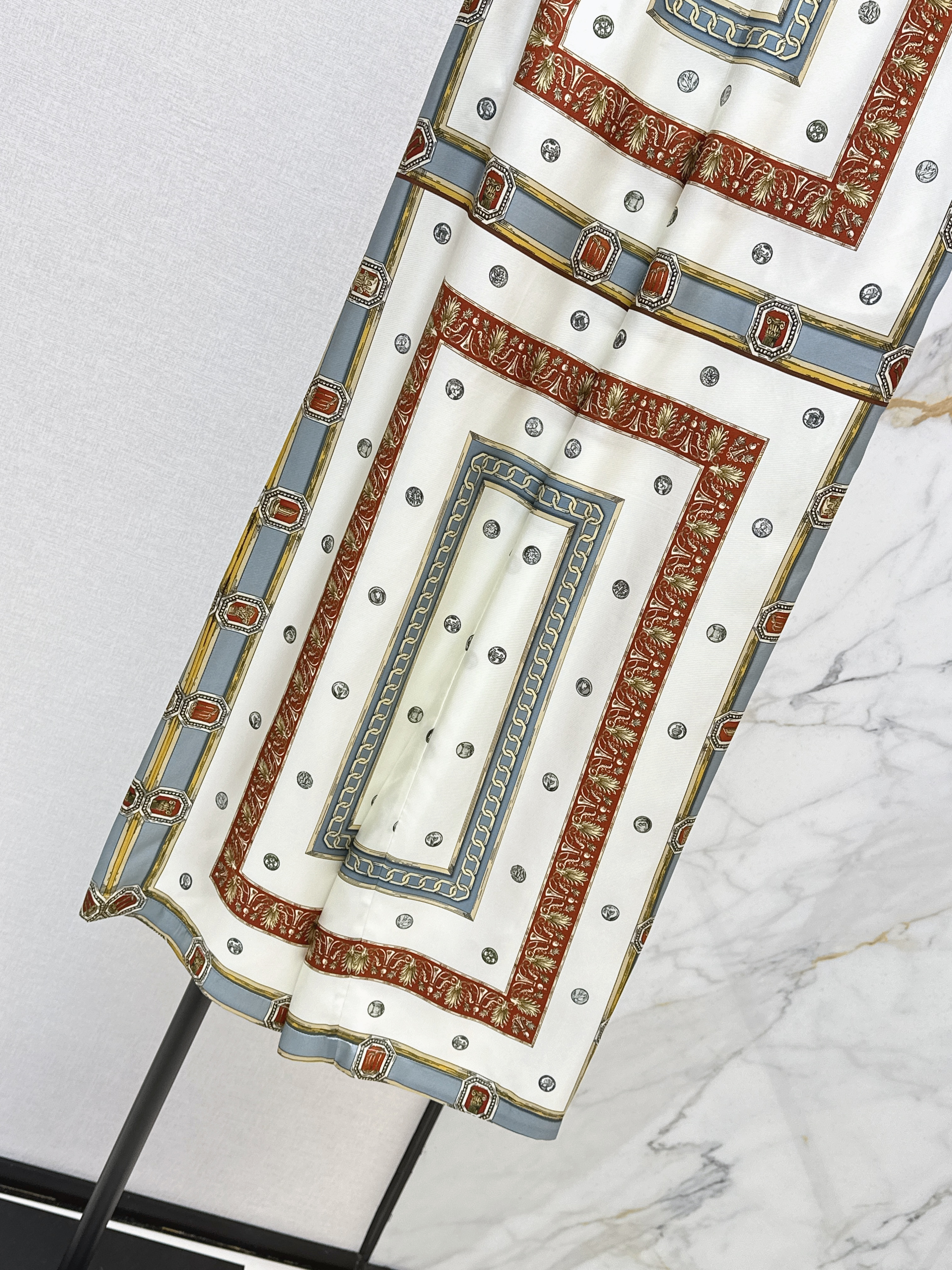 Ver 26ss print silk pants