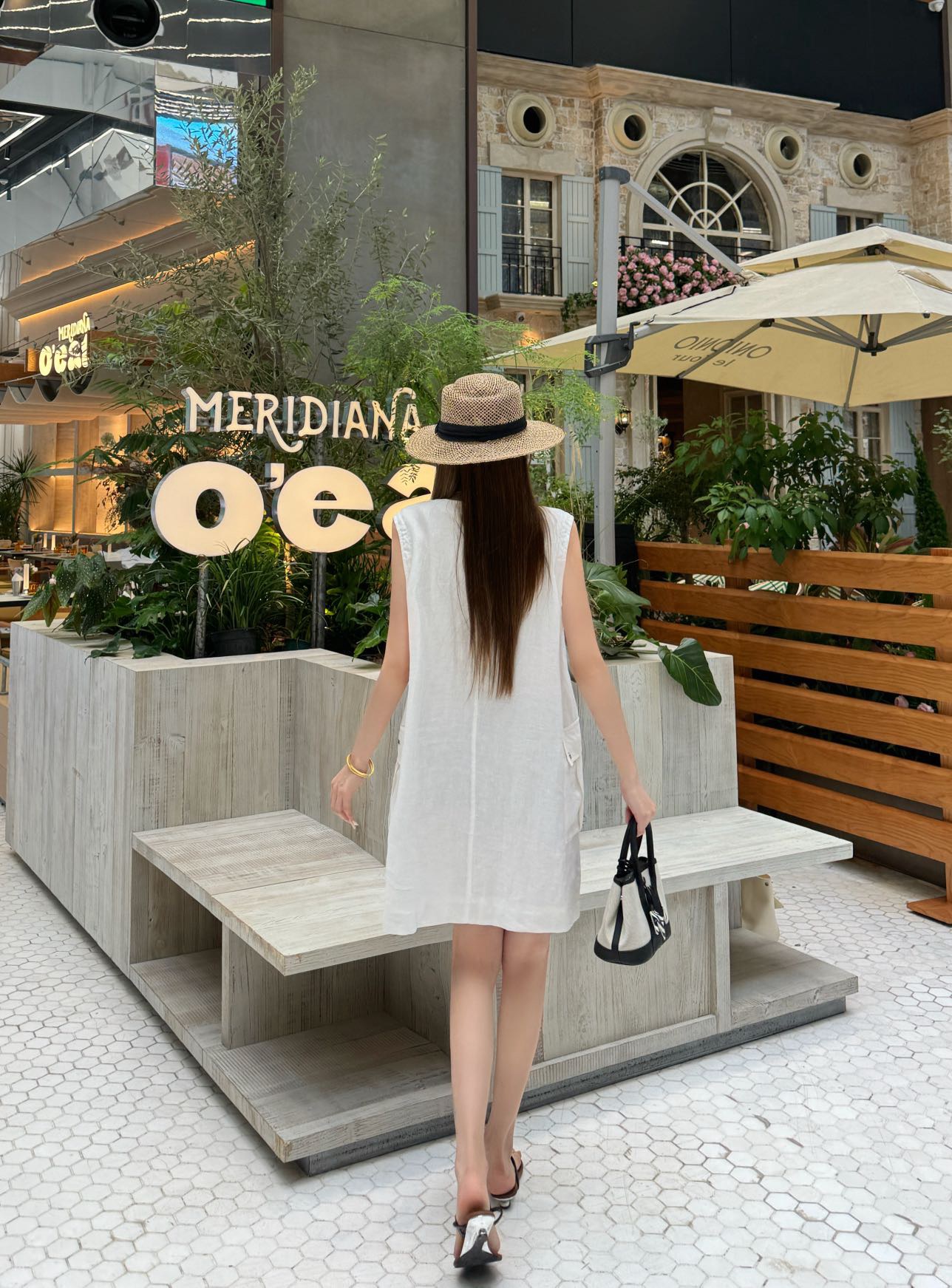 Loui 26ss linen sleeveless dress