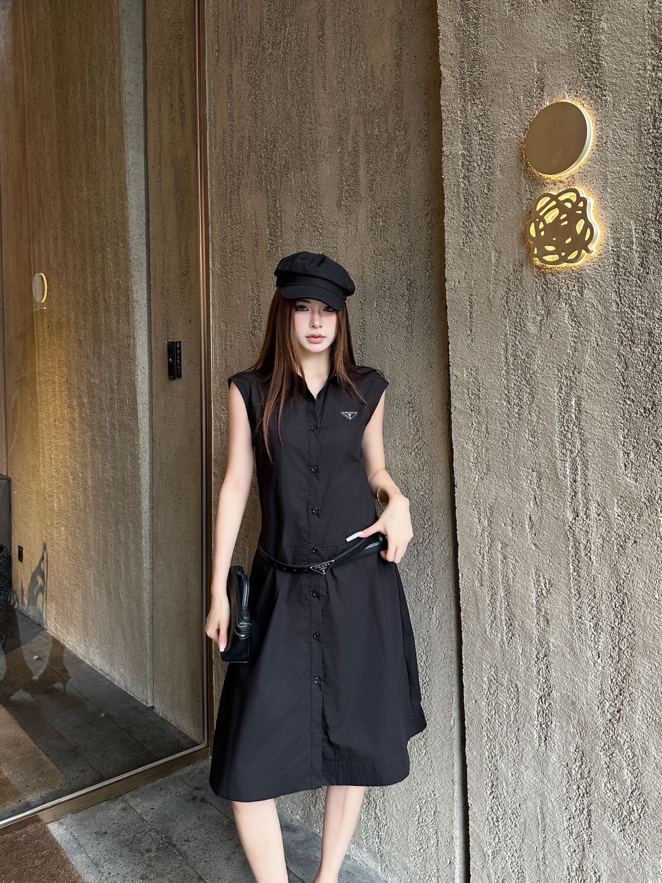 CD 26ss sleeveless polo dress