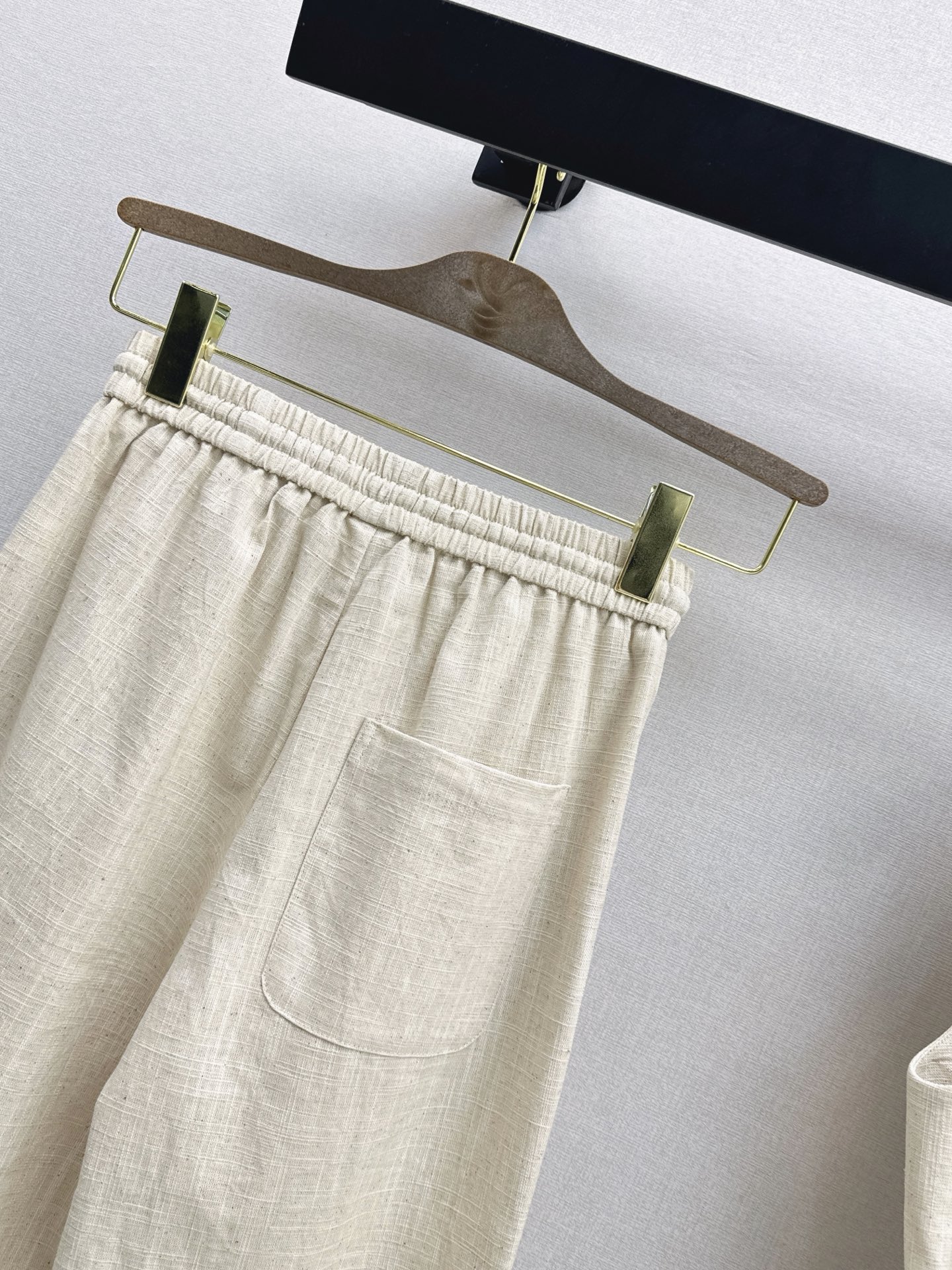 Brun 26ss linen cropped pants