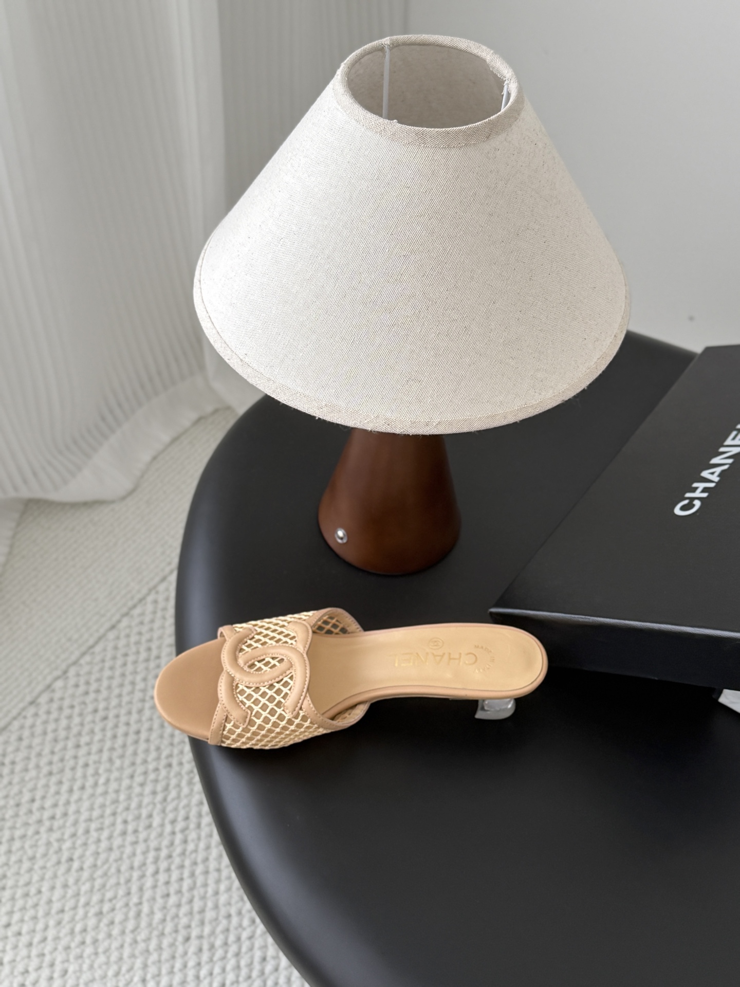 Chan 26P mesh mule sandals