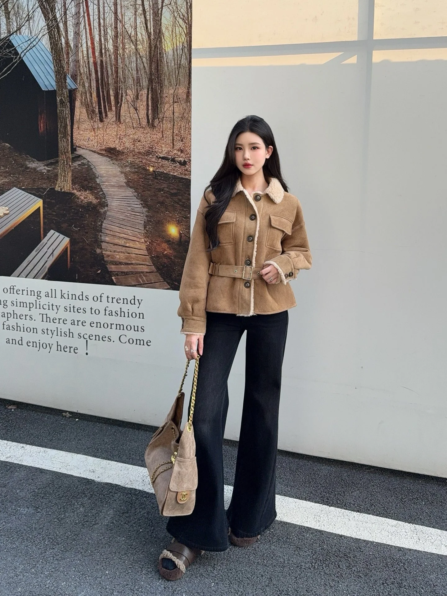 Sain 26ss suede jacket