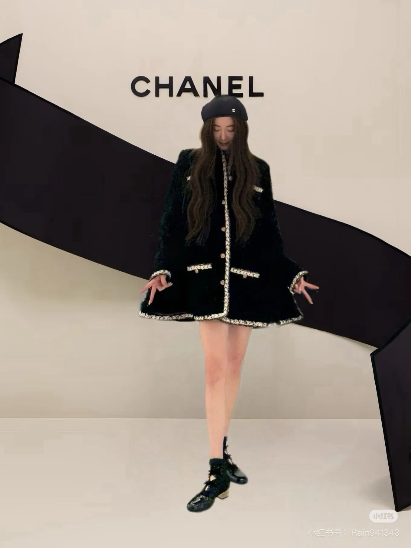 Chan 26ss tweed cape coats