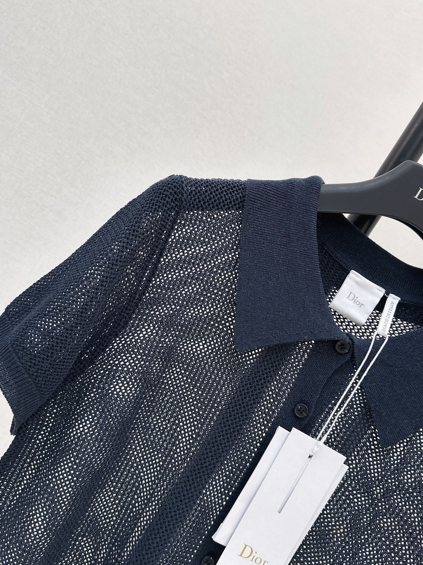 CD 26ss hollow knit polo