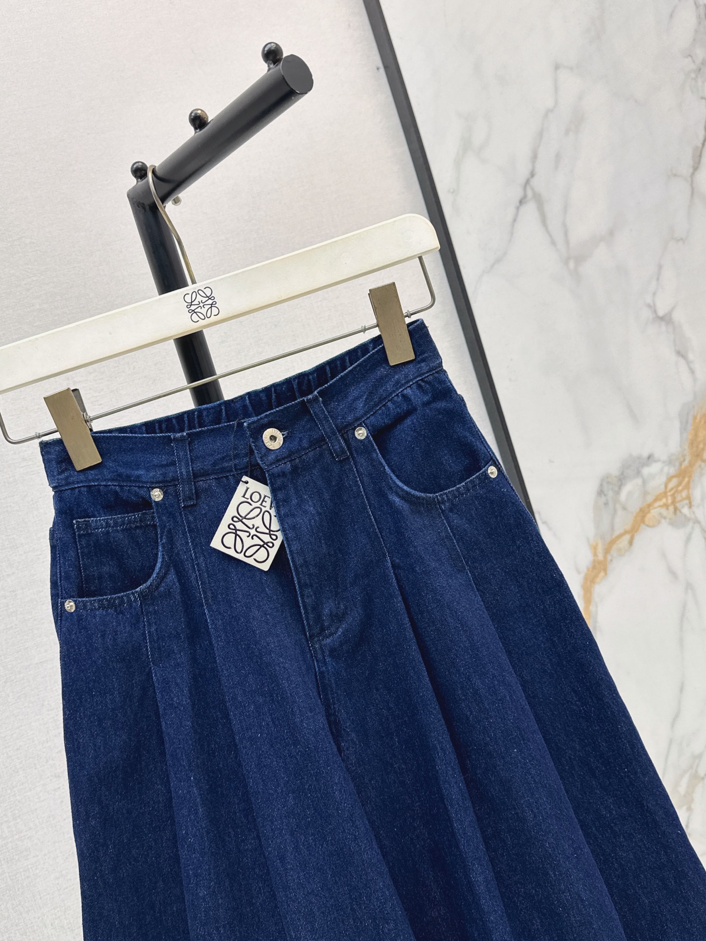 Loe 26ss cropped denim pants