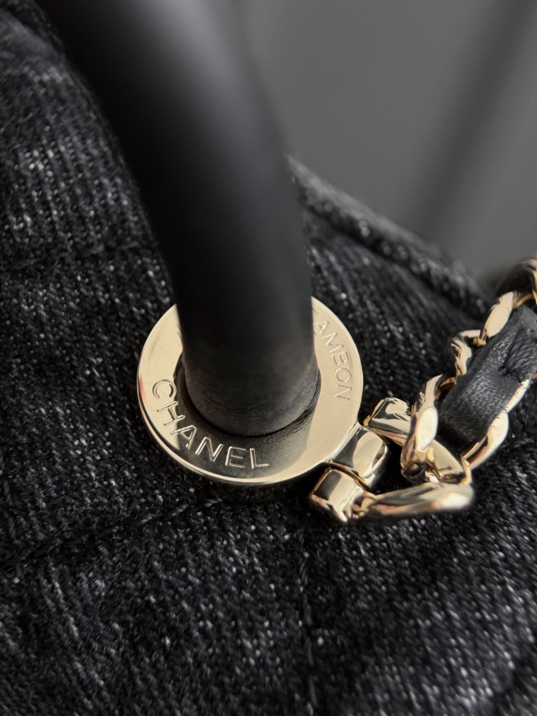 Chan 26P denim mini coco handle