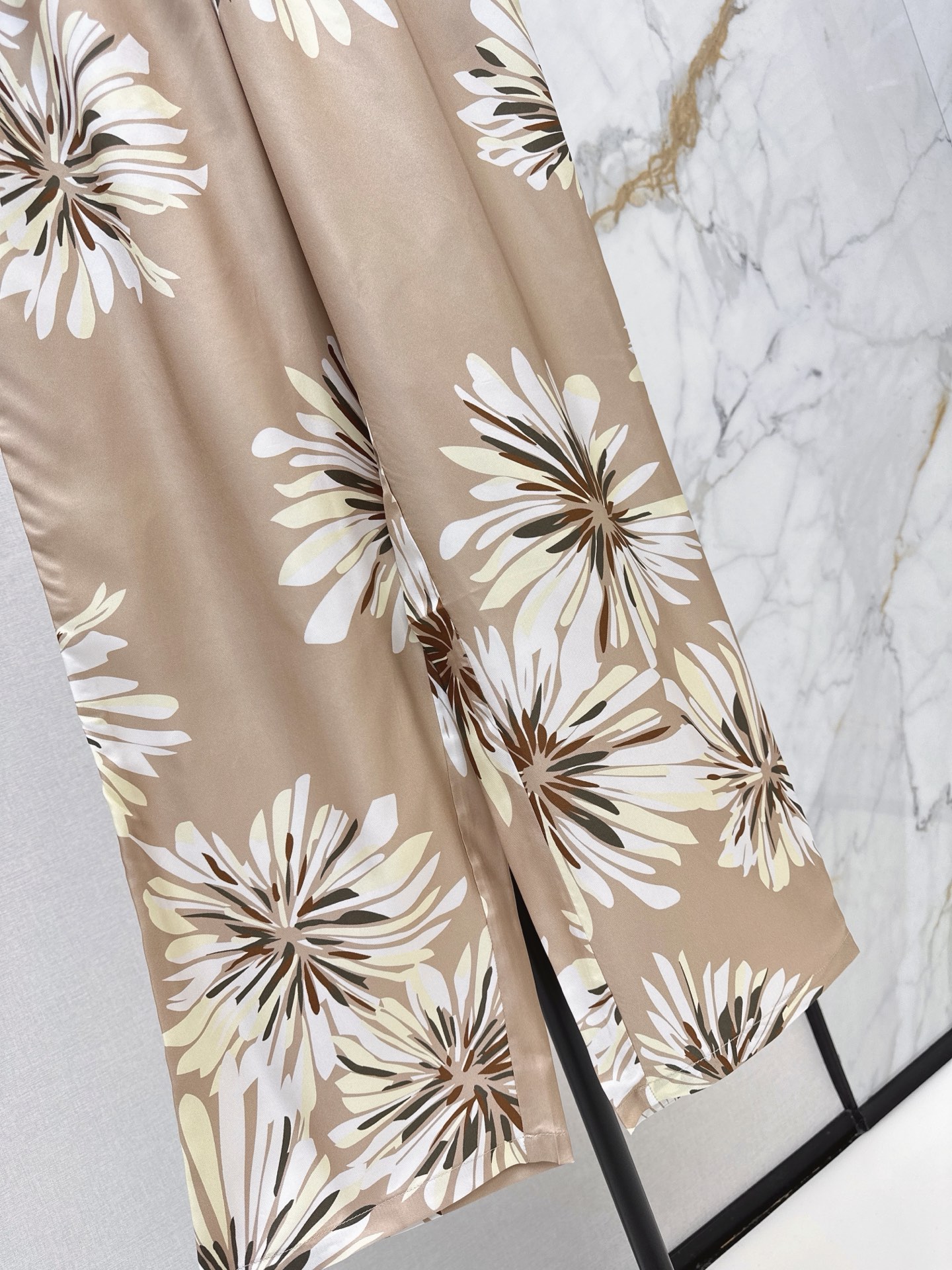 Brun 26ss print silk pants