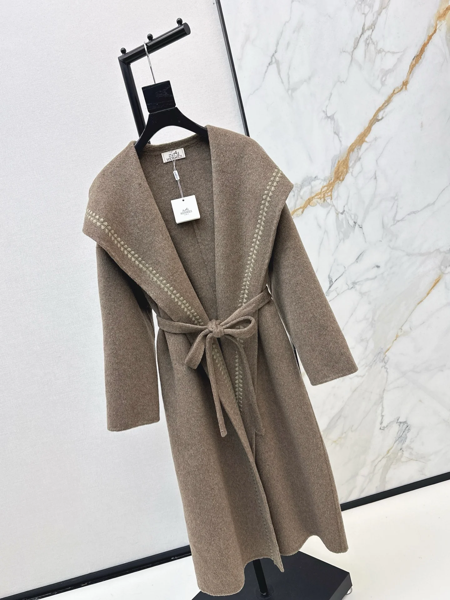 Herm 25fw woolen long overcoats