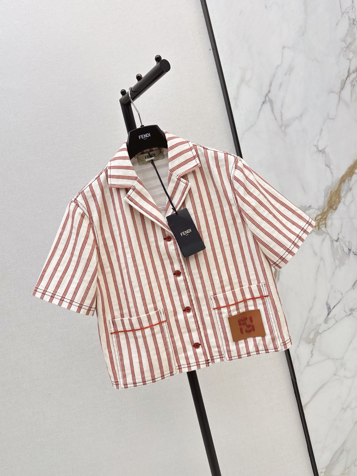 Fen 26ss jacquard cropped jacket