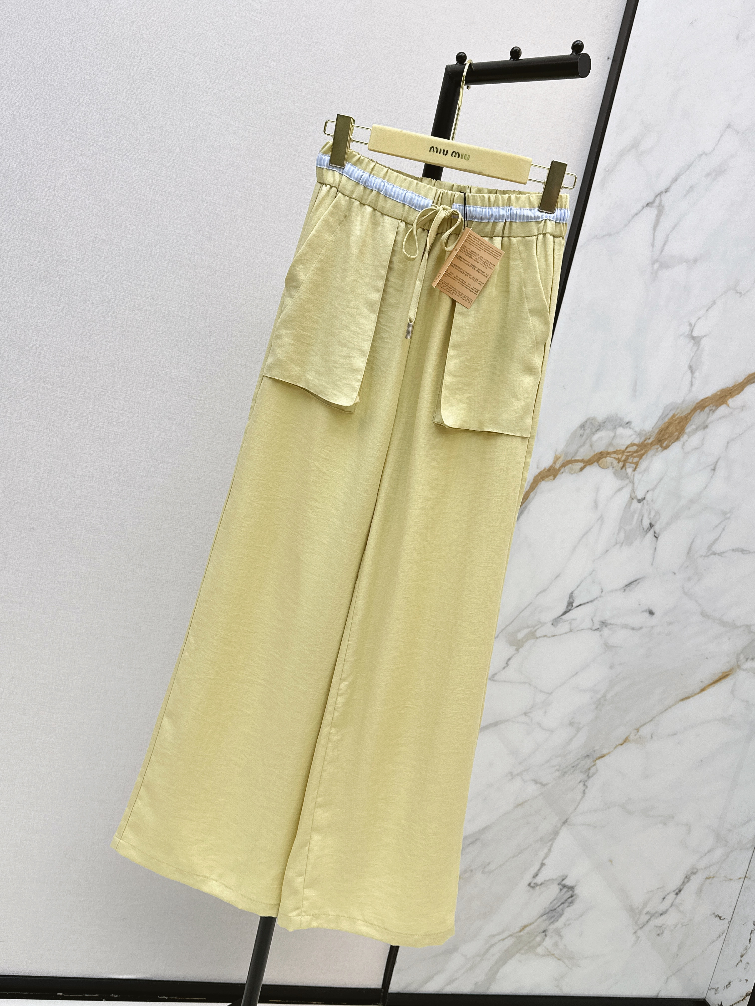 Miu 26ss straight-leg pants