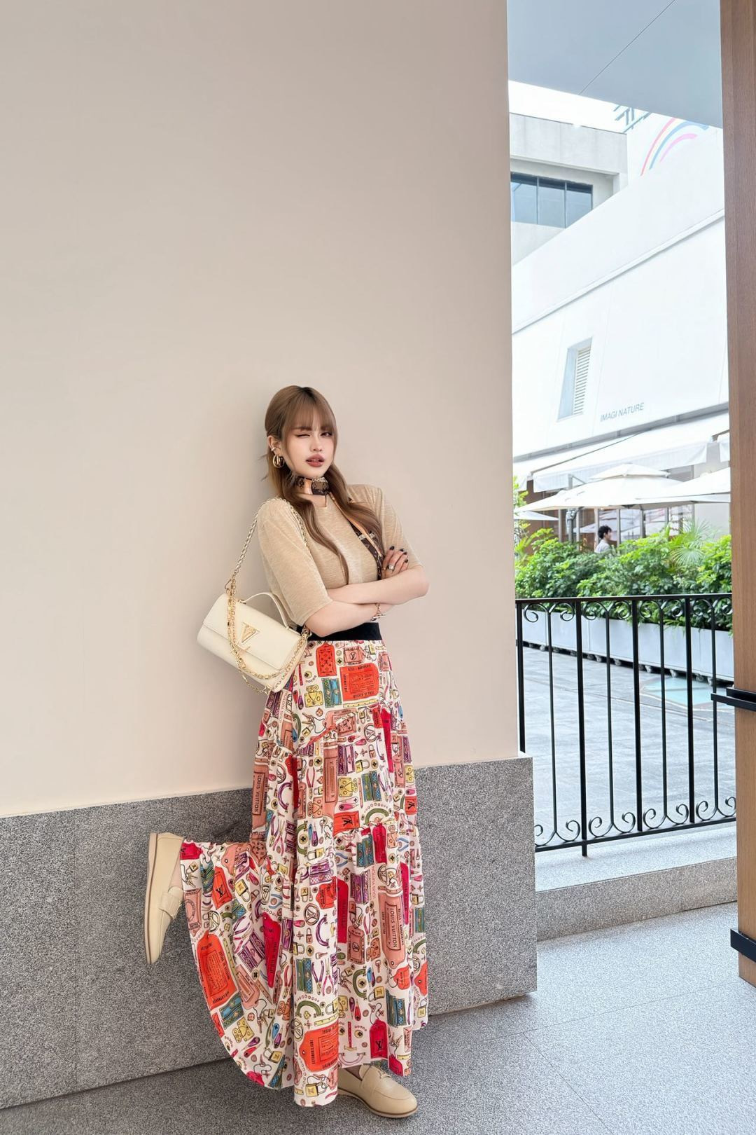 Loui 26ss print skirt