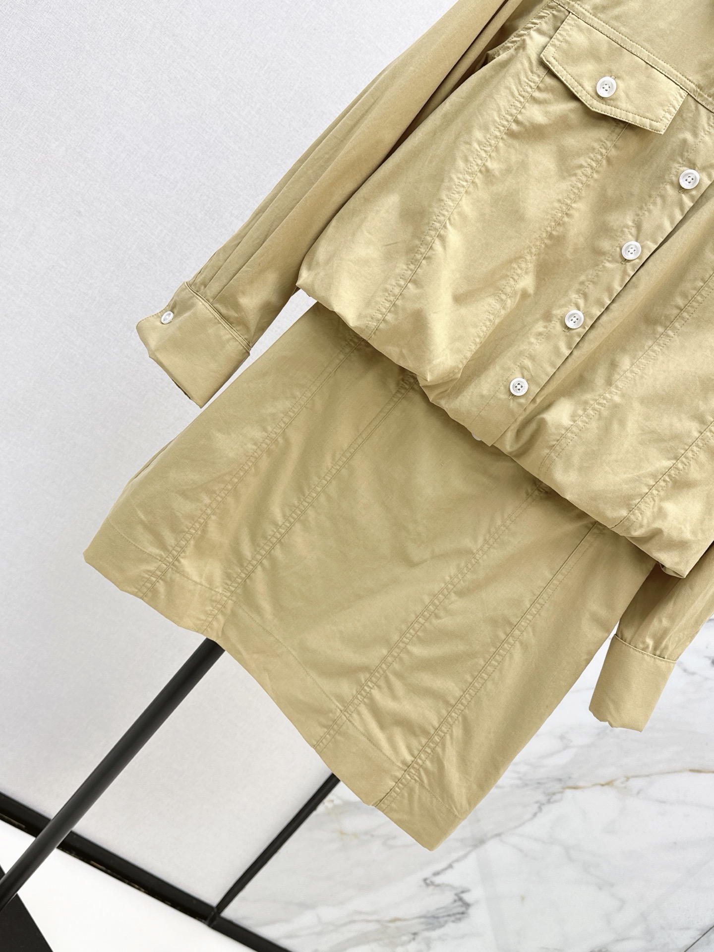 Loe 26ss 2in1 shirt dress