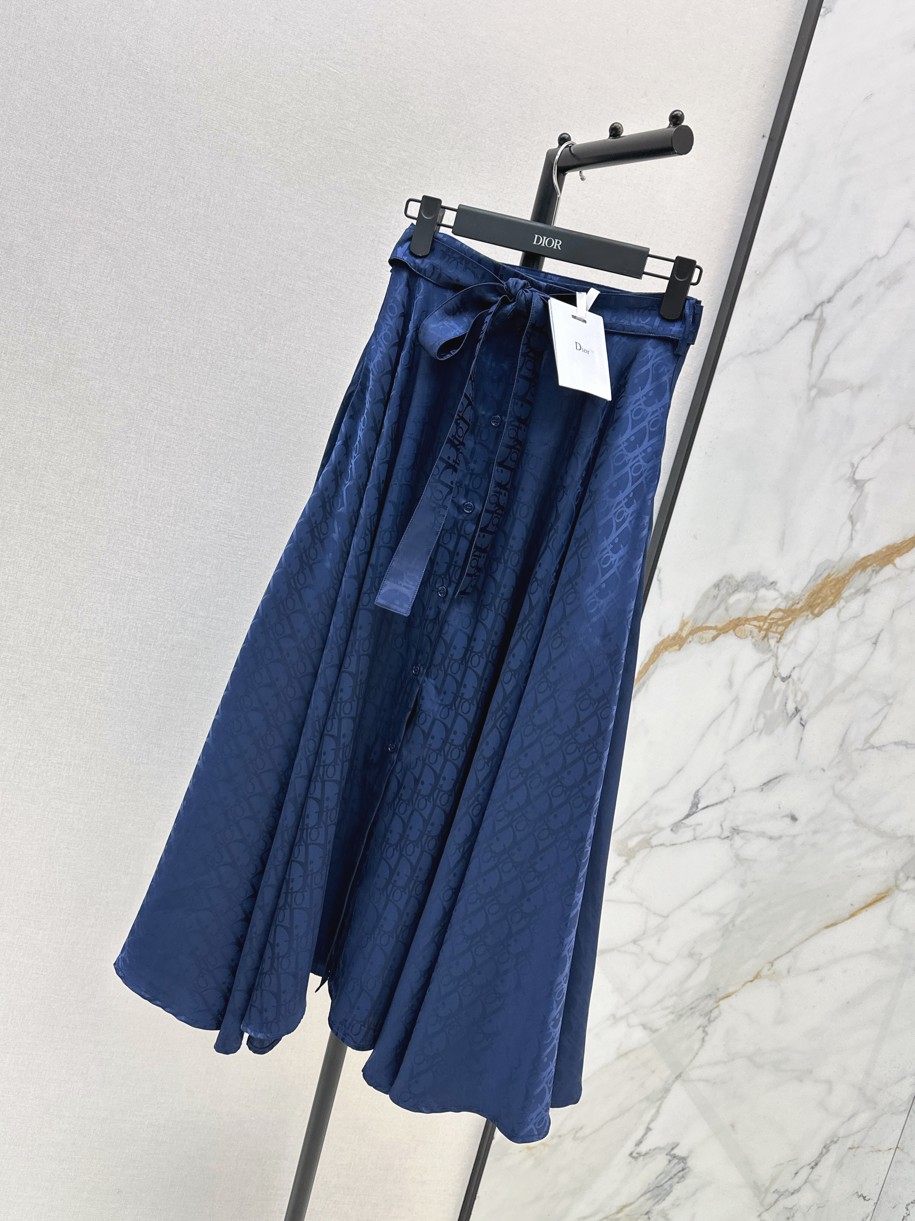 CD 26ss jacquard pleated skirt