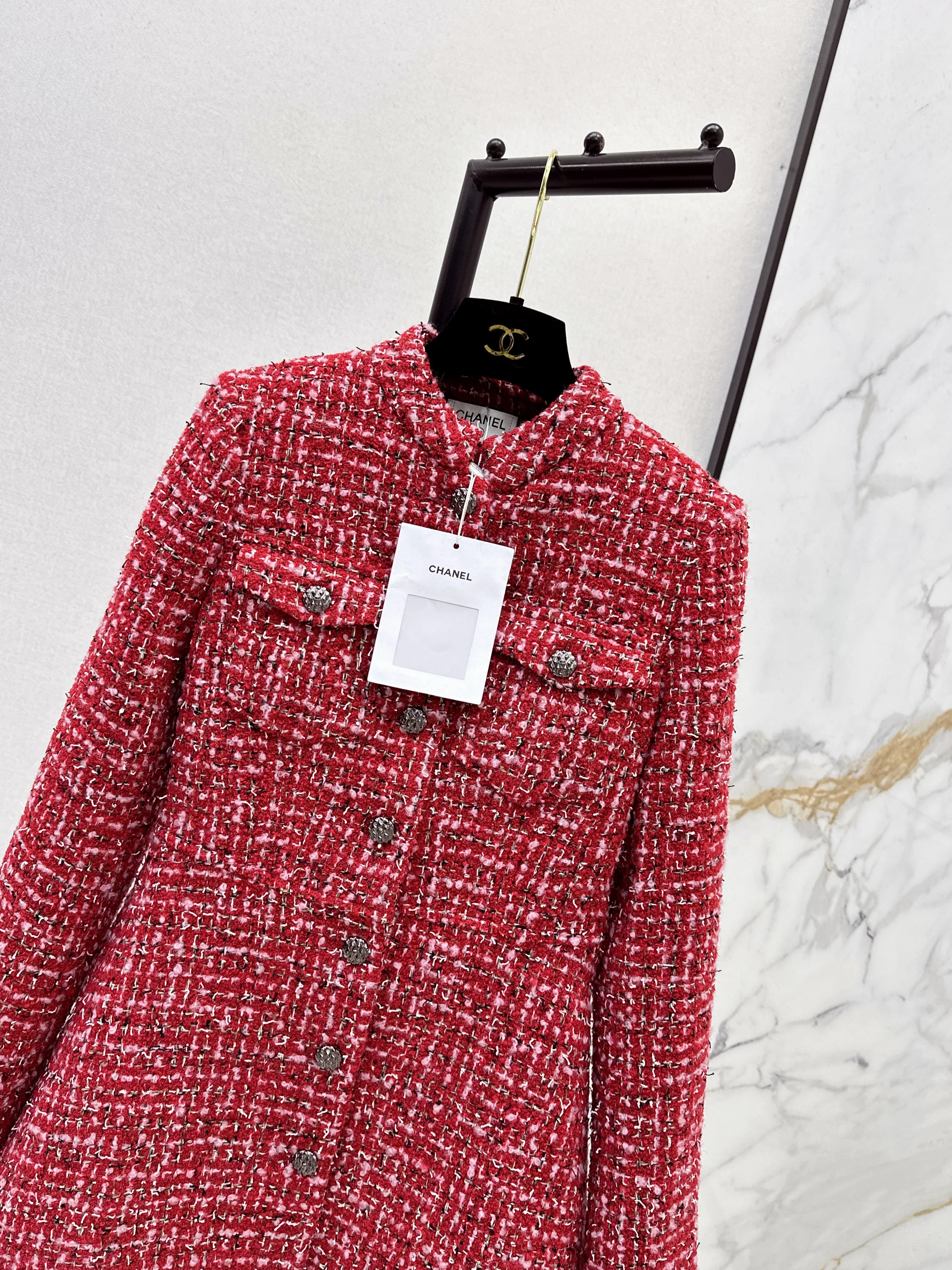 Chan 26ss tweed jacket dress