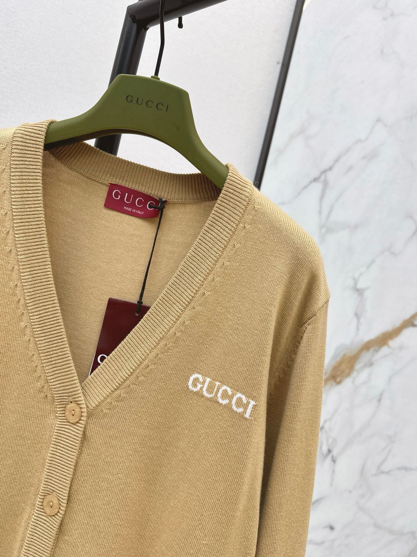 Gucc 26ss jacquard knit cardigan