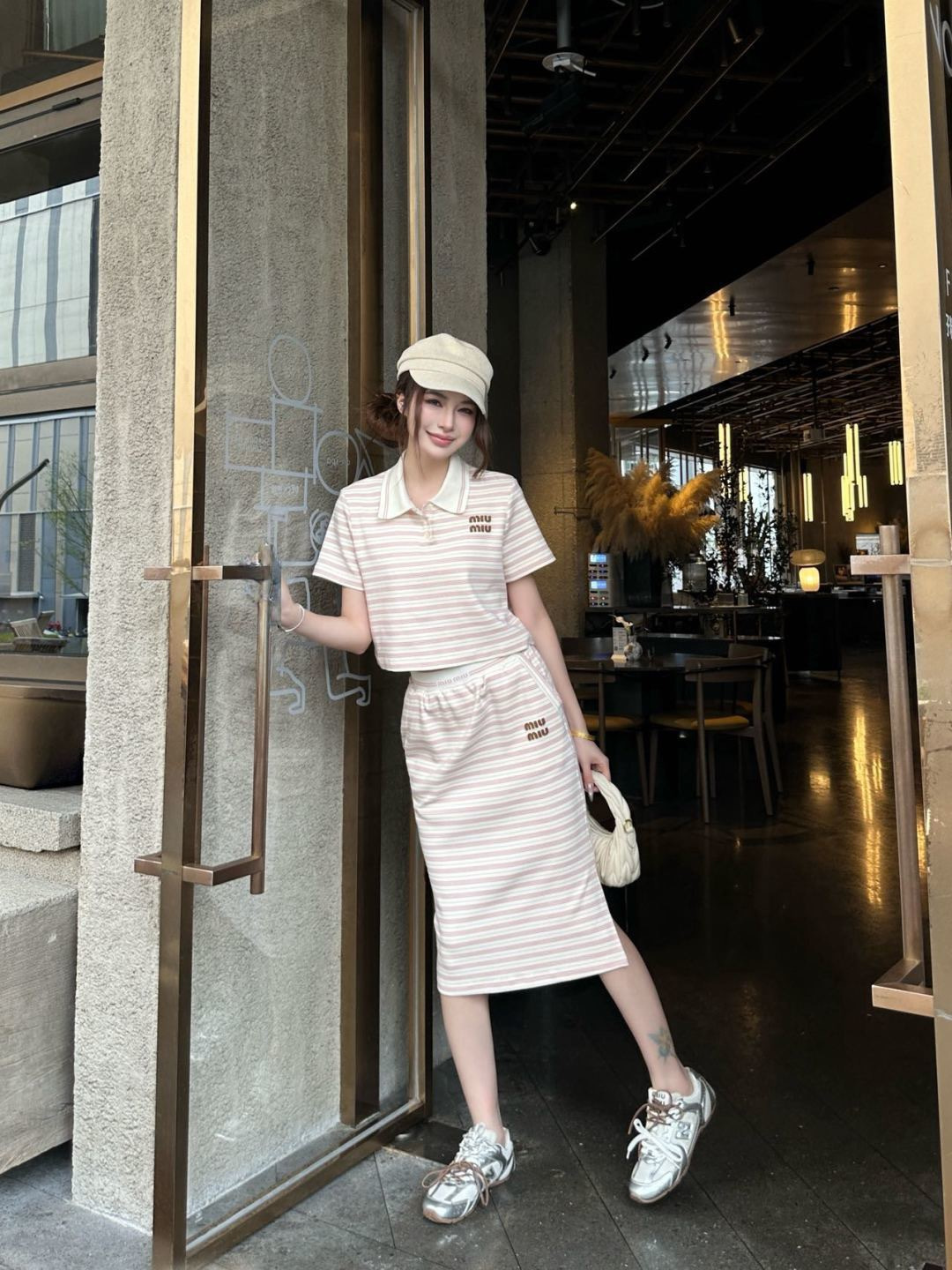 Miu 26ss stripe outfit sets