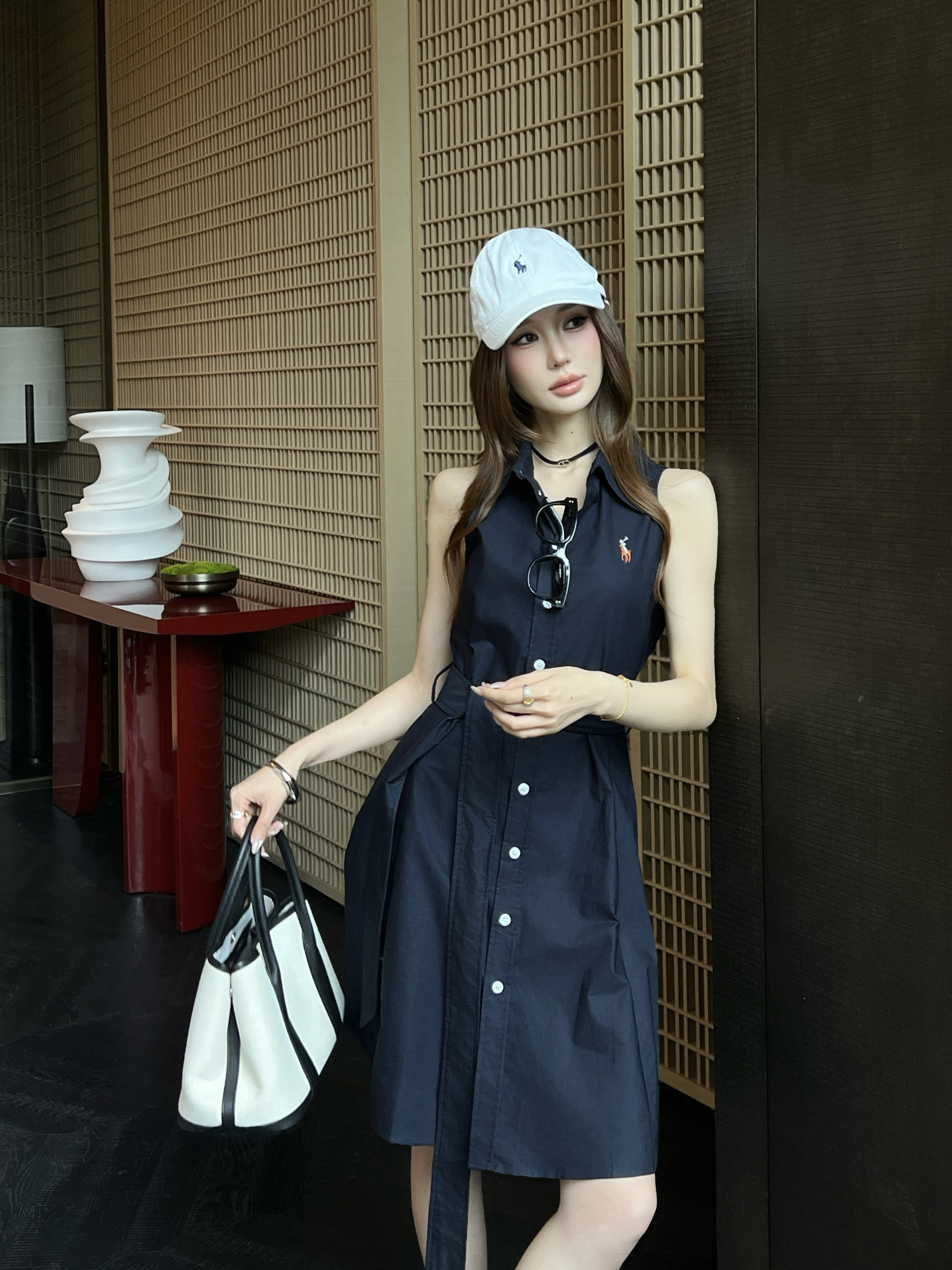 Ralp 26ss sleeveless shirt dress