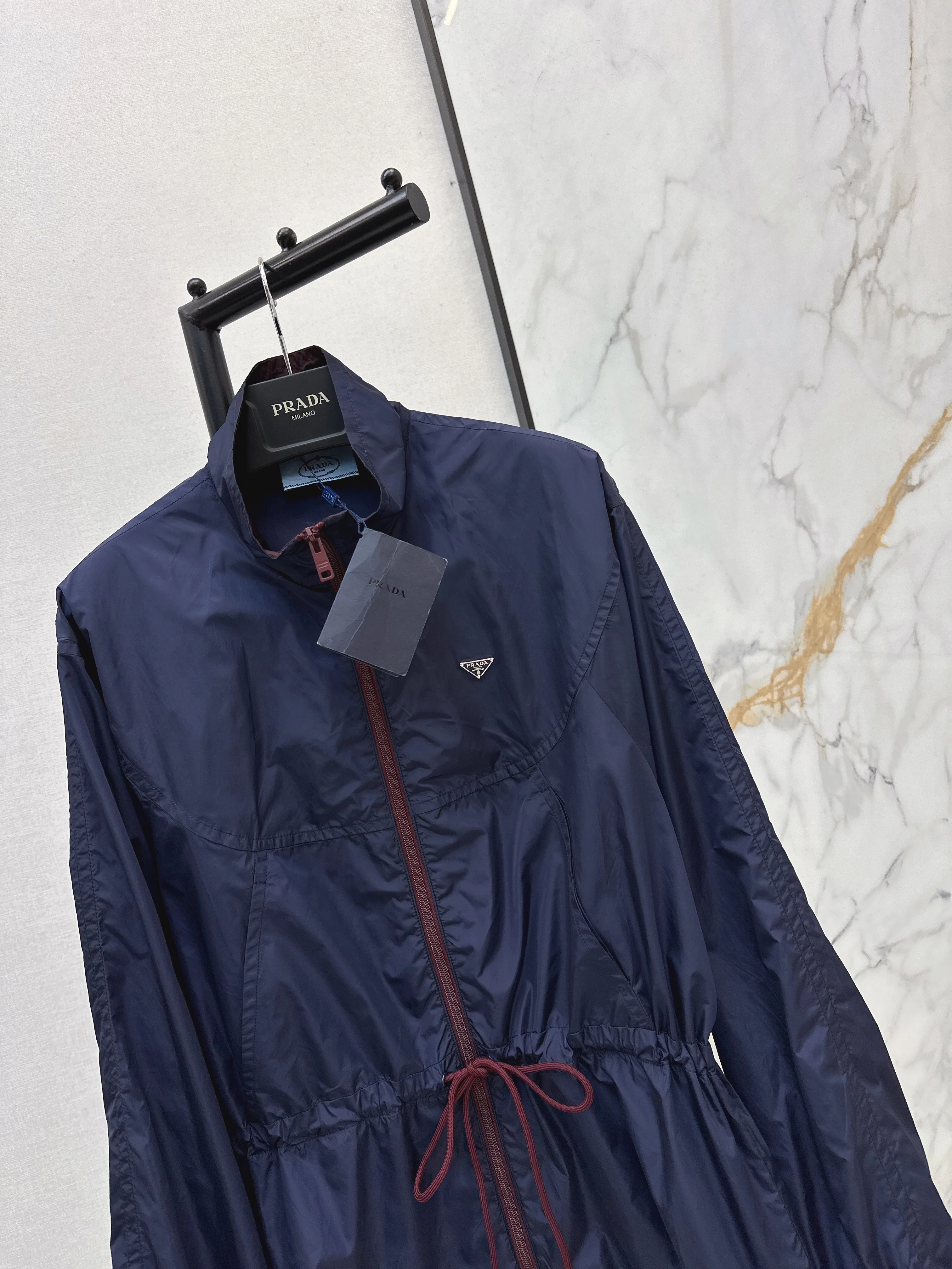 Prad 26ss drawstring trench coats