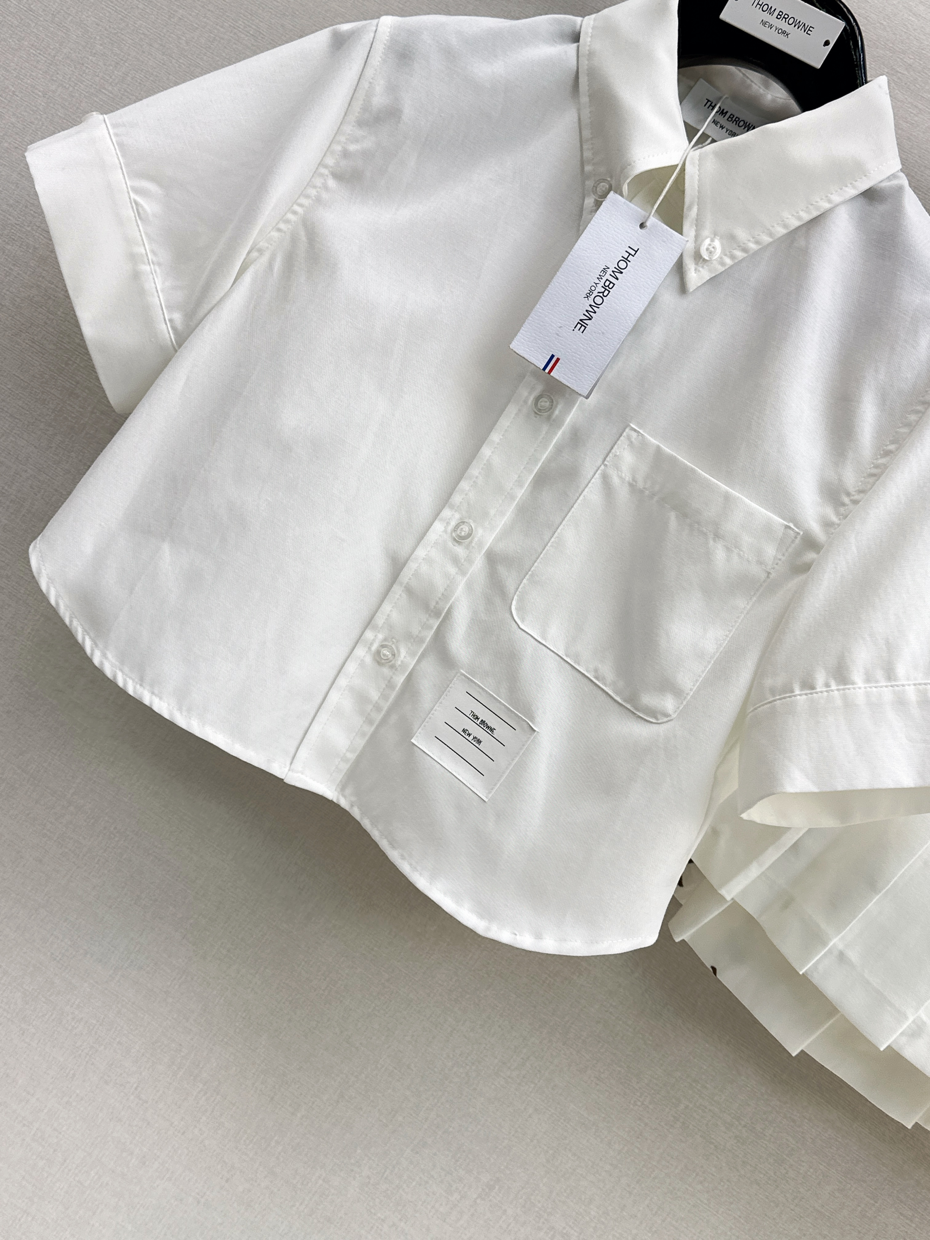 Thom 26ss shirt embroidery skirt set