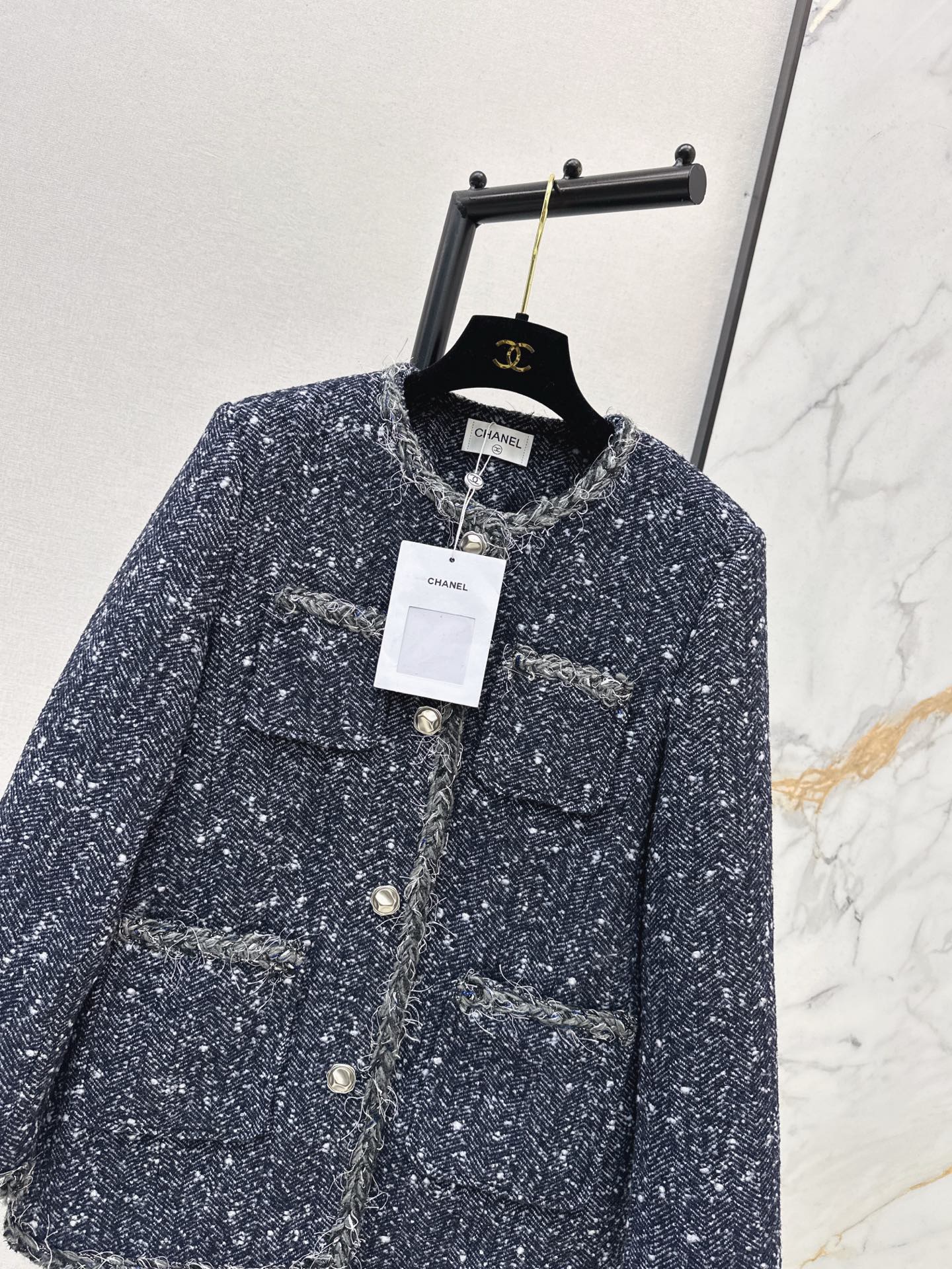 Chan 25fw tweed woven jacket