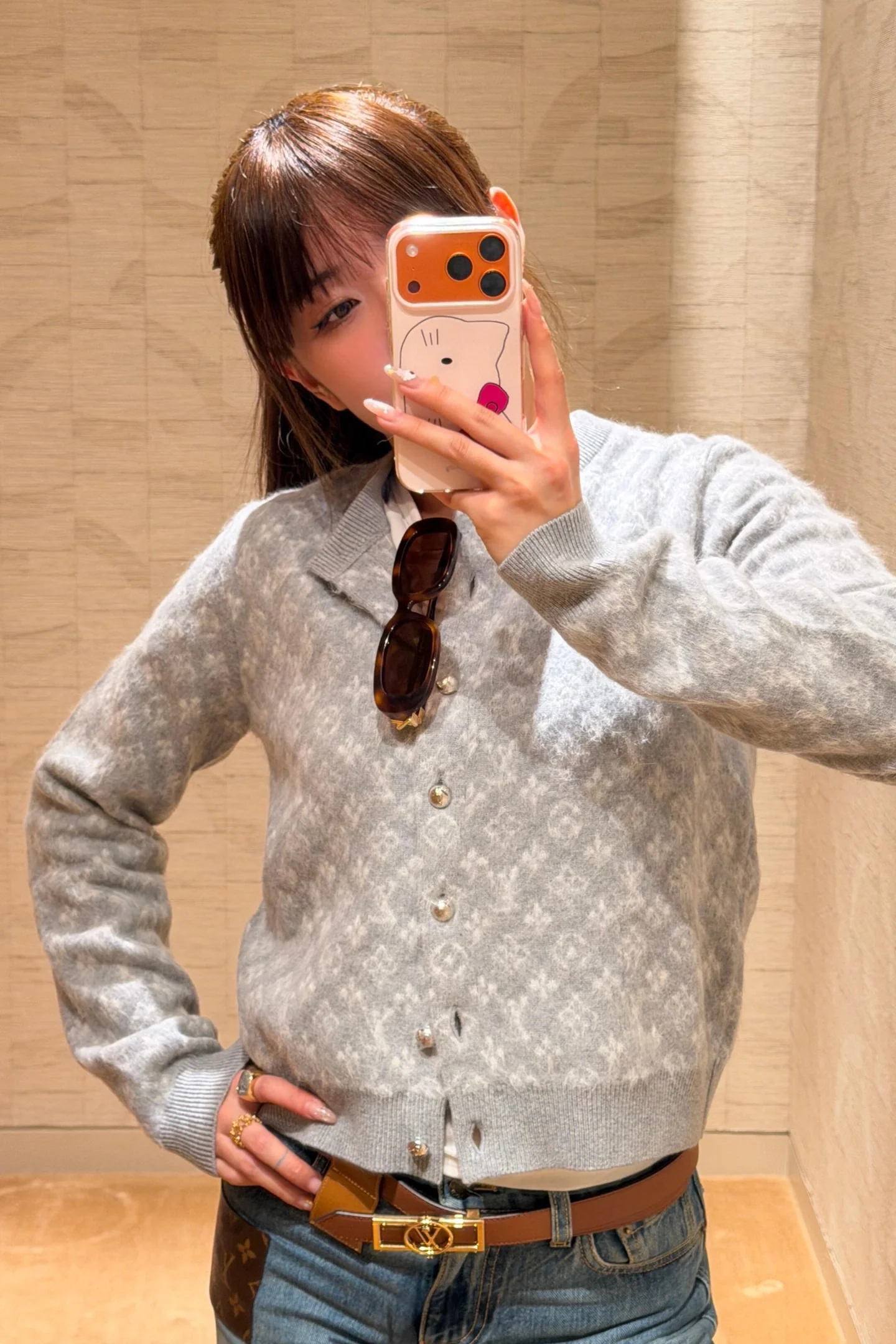 Louis 26ss jacquard cardigan