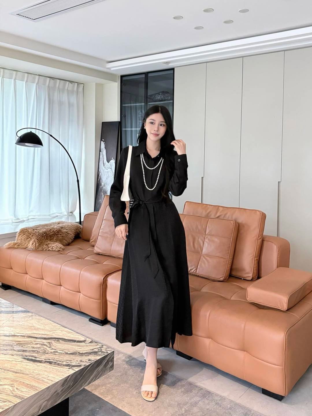 Her 26ss jacquard silk dress