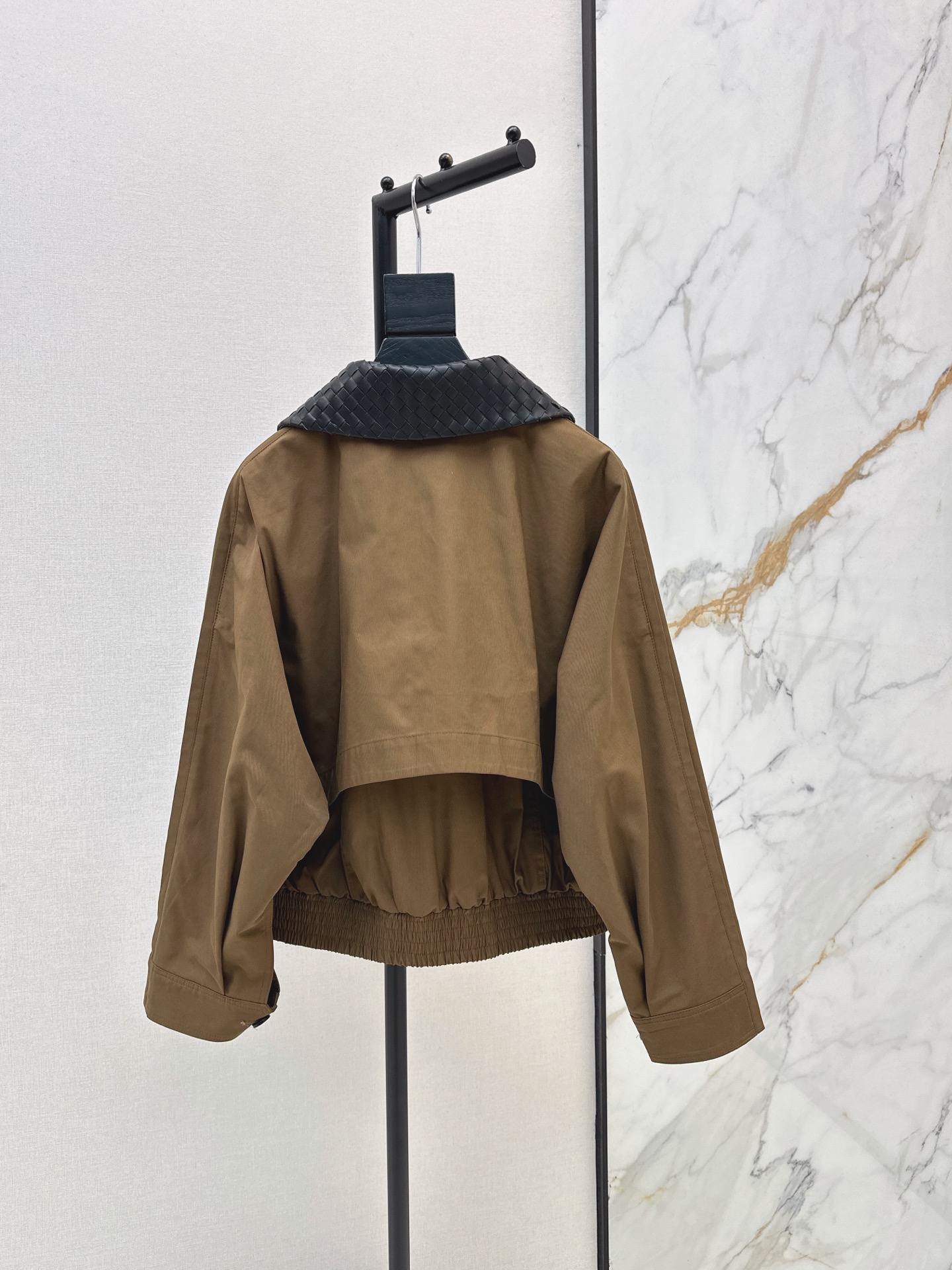 Bott 26ss woven neck jacket