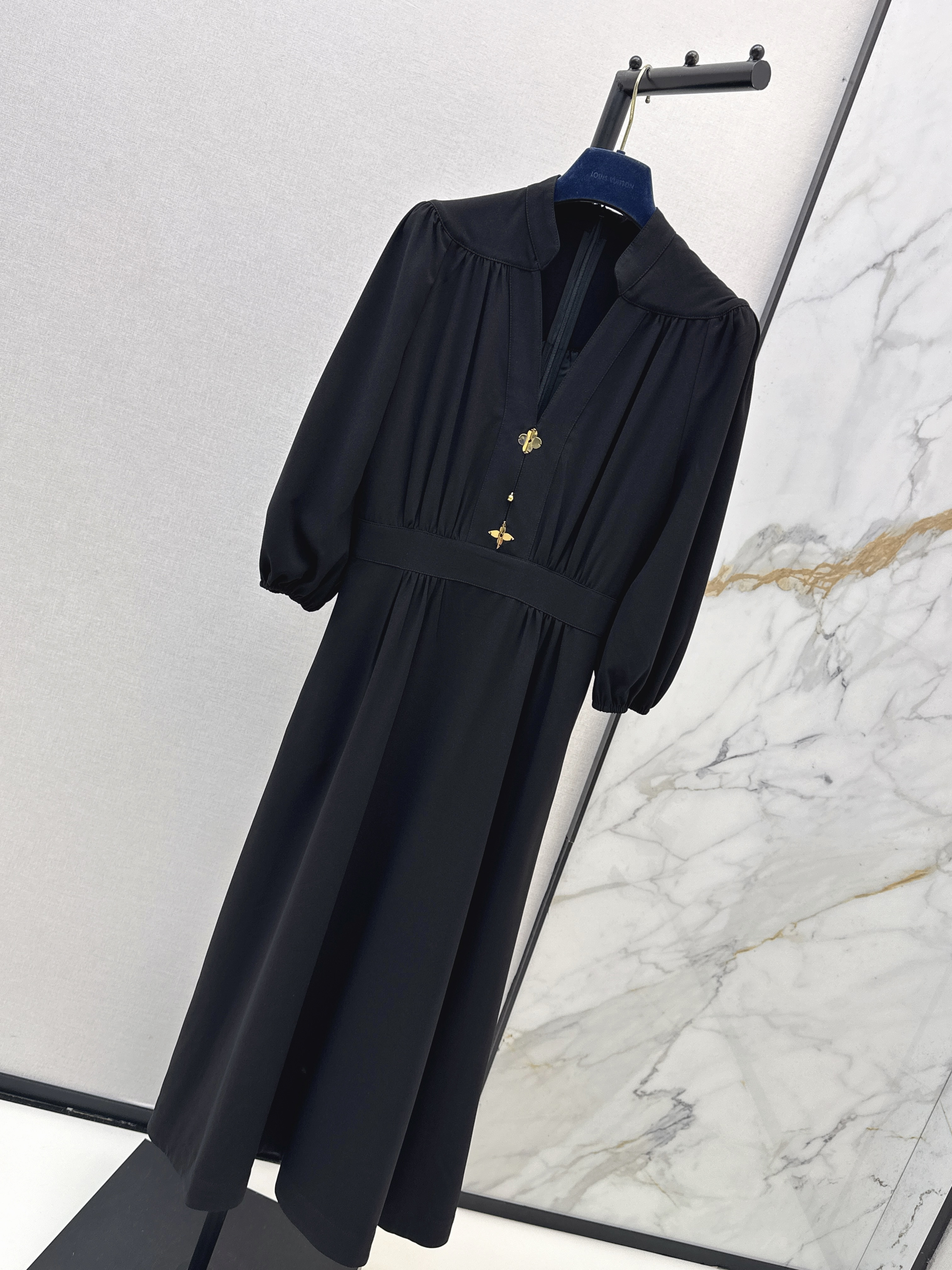 Loui 26ss empire-waist maxi dress