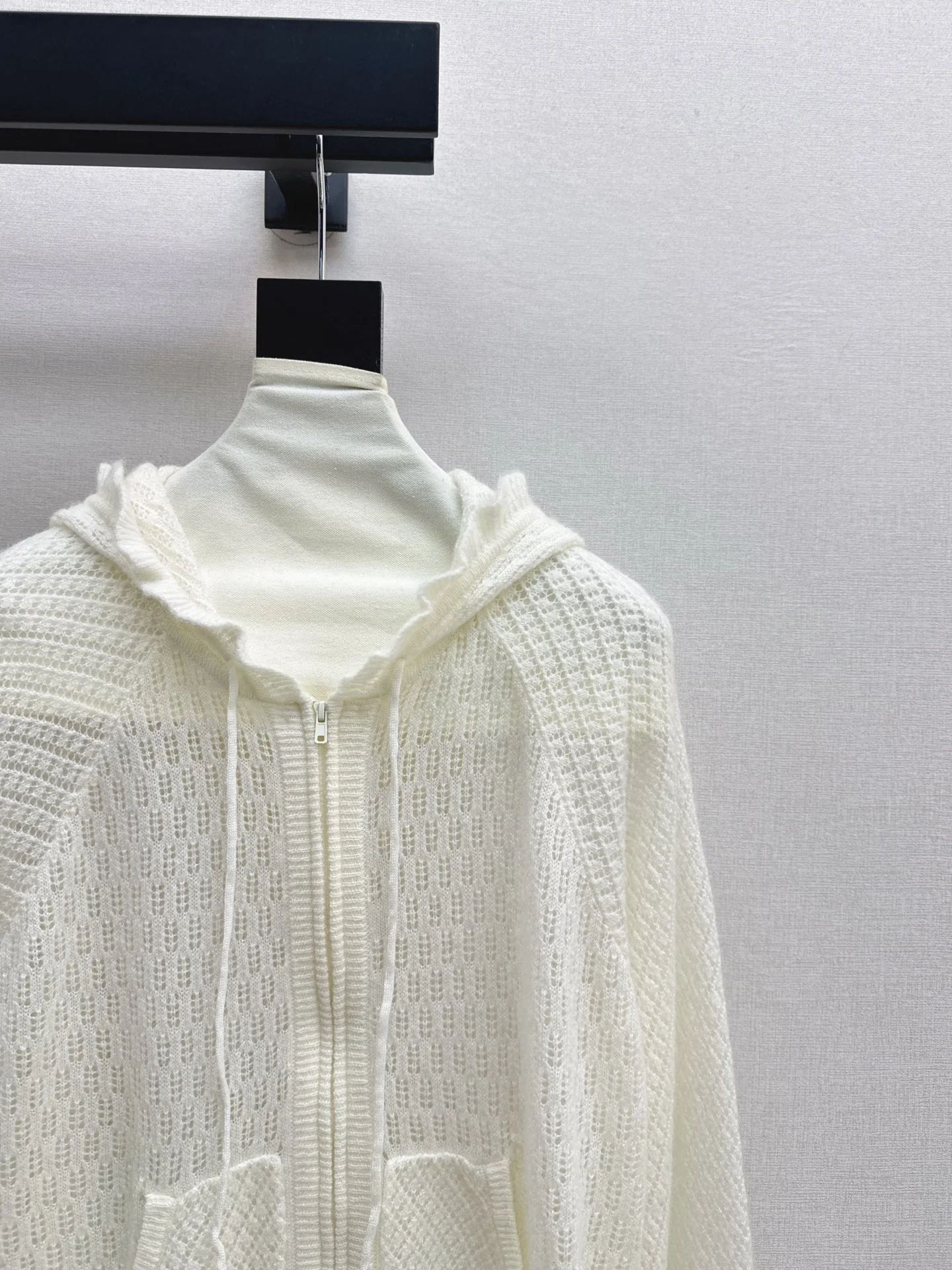 CD 25fw hooded knit cardigan