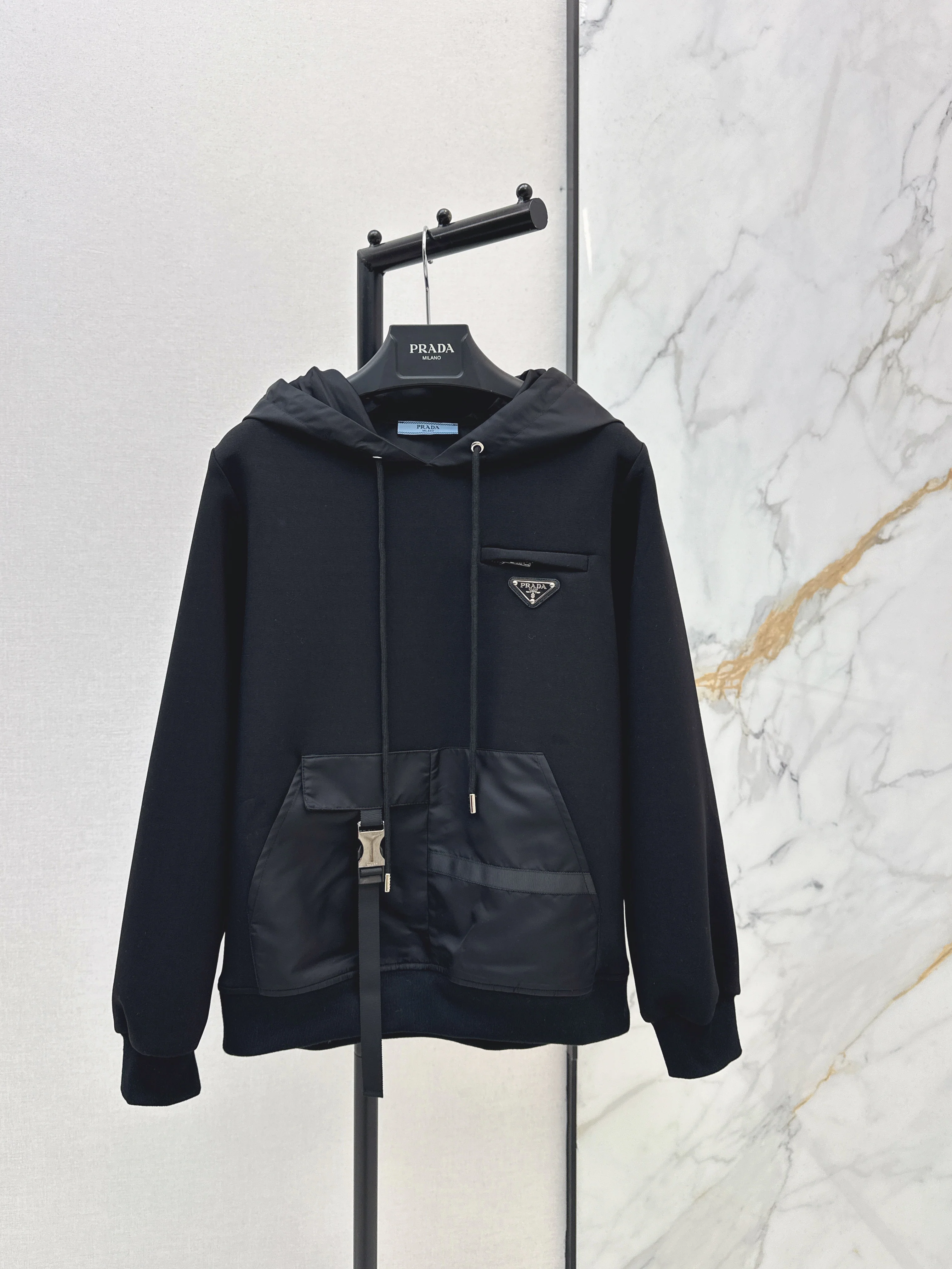 Prad 26ss drawstring hoodie