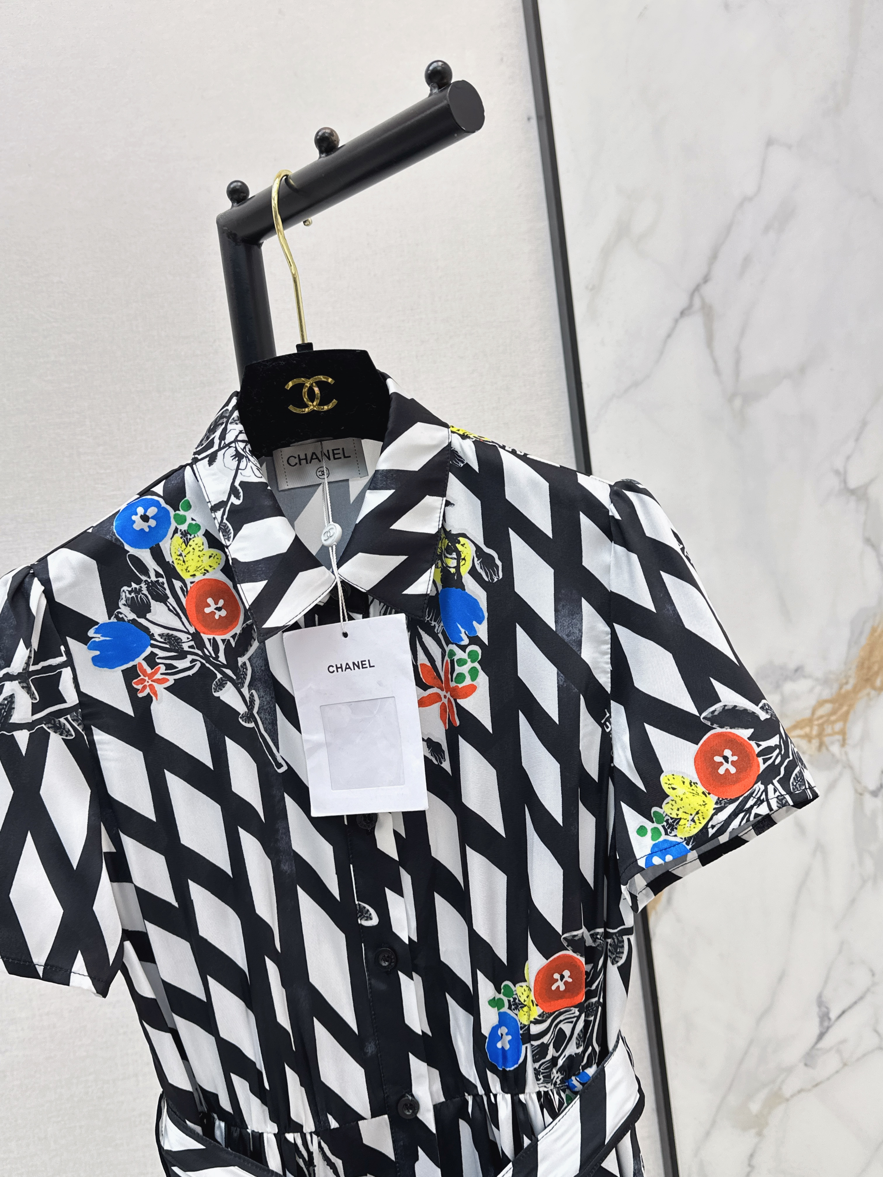 Chan 26ss print dress