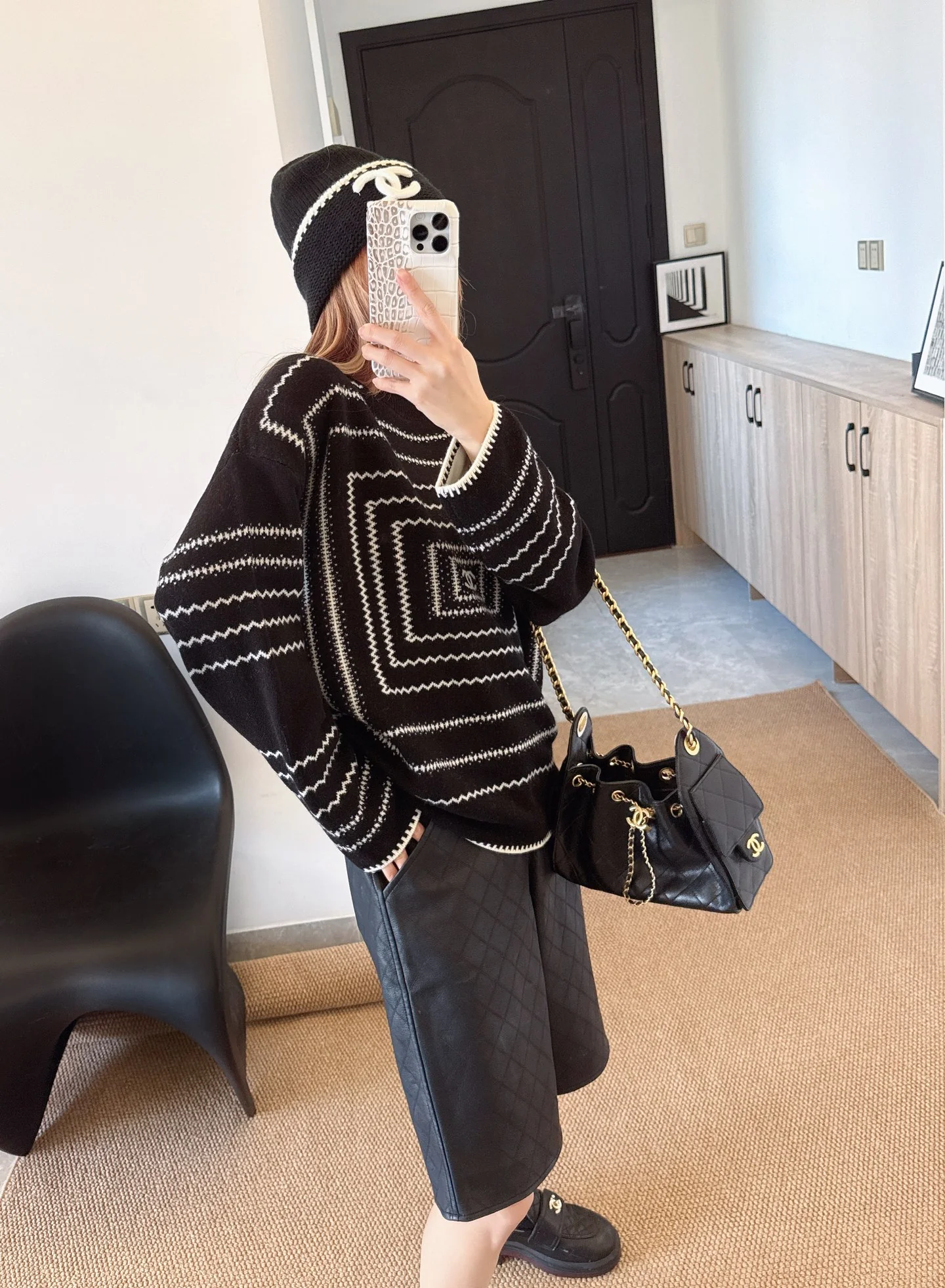 Chan 26ss jacquard sweater