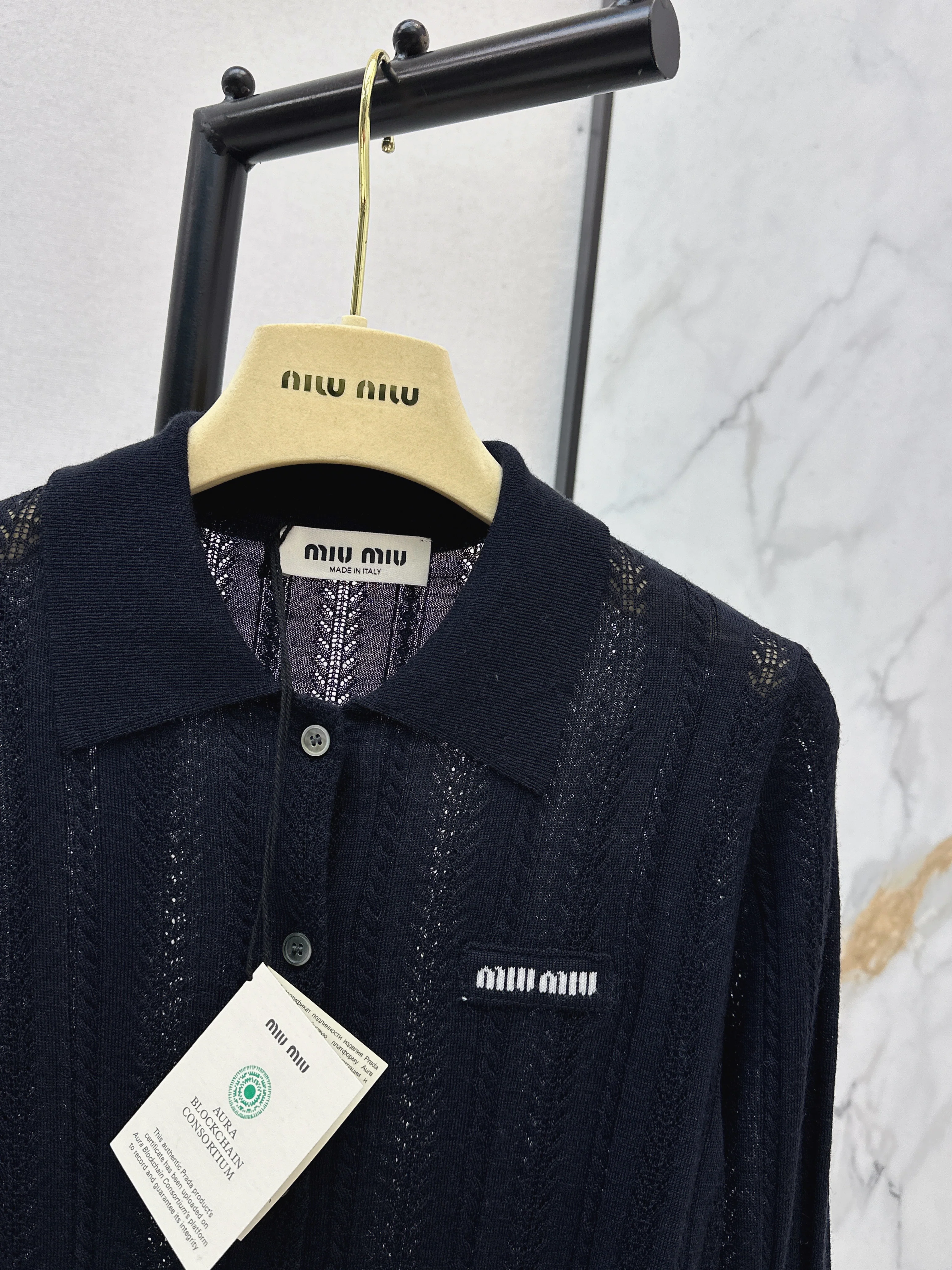 Miu 26ss knit cardigan