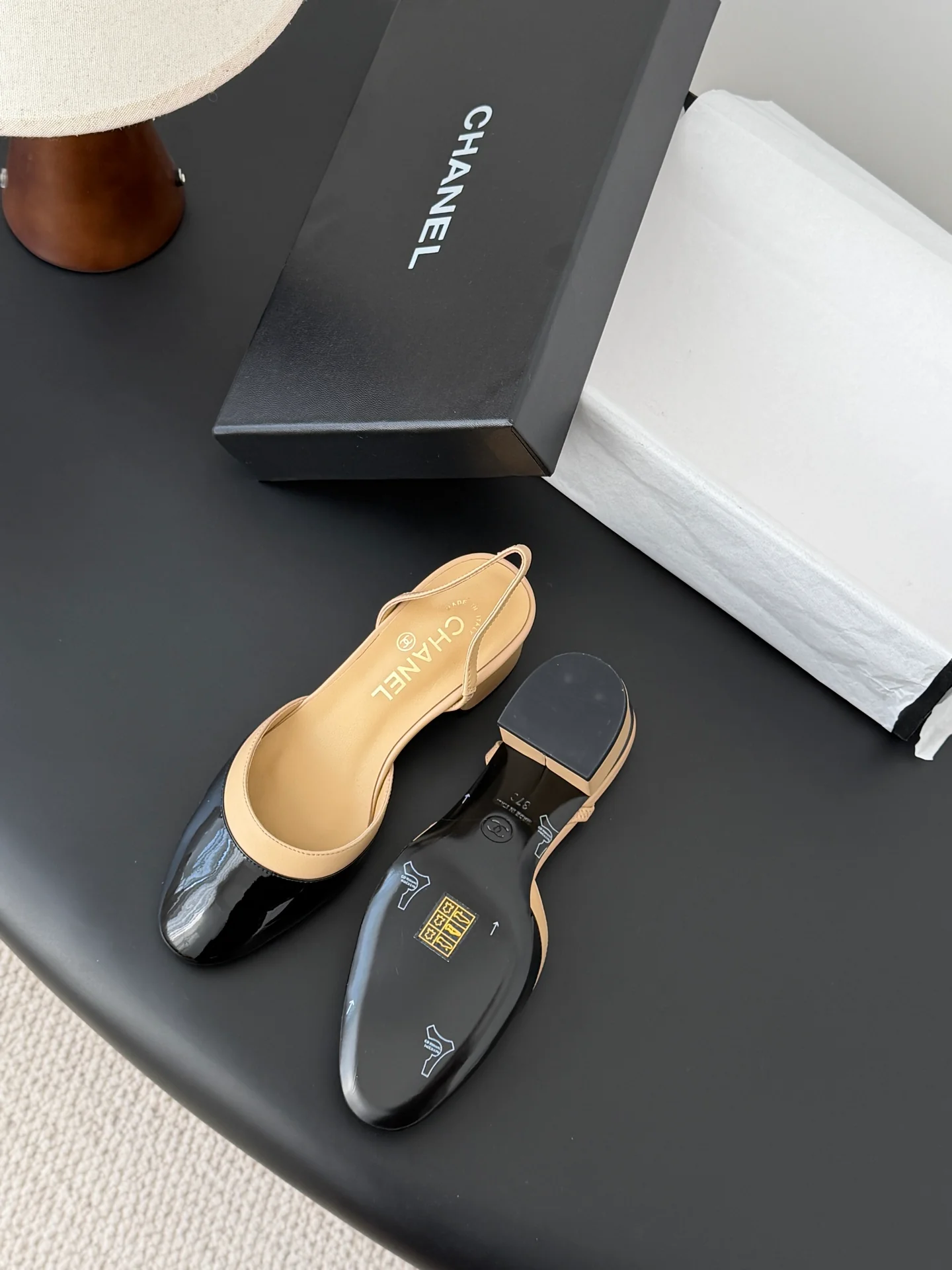 Chan 26ss mary jane chunky flats