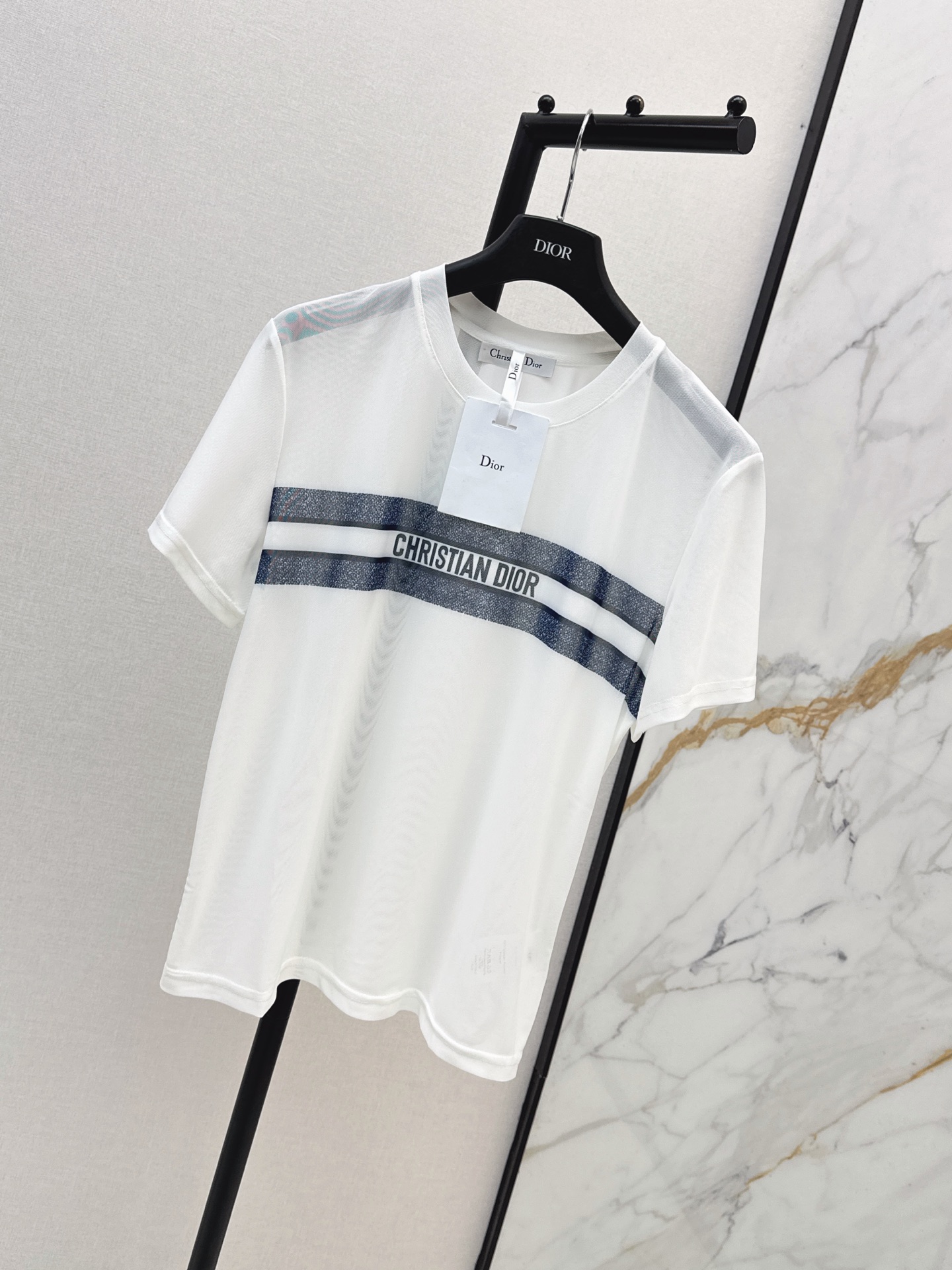 CD 26ss print mesh t-shirt