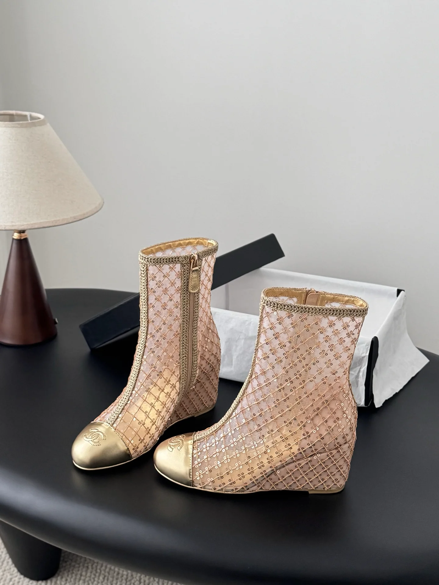 Chan 26ss wedge boots