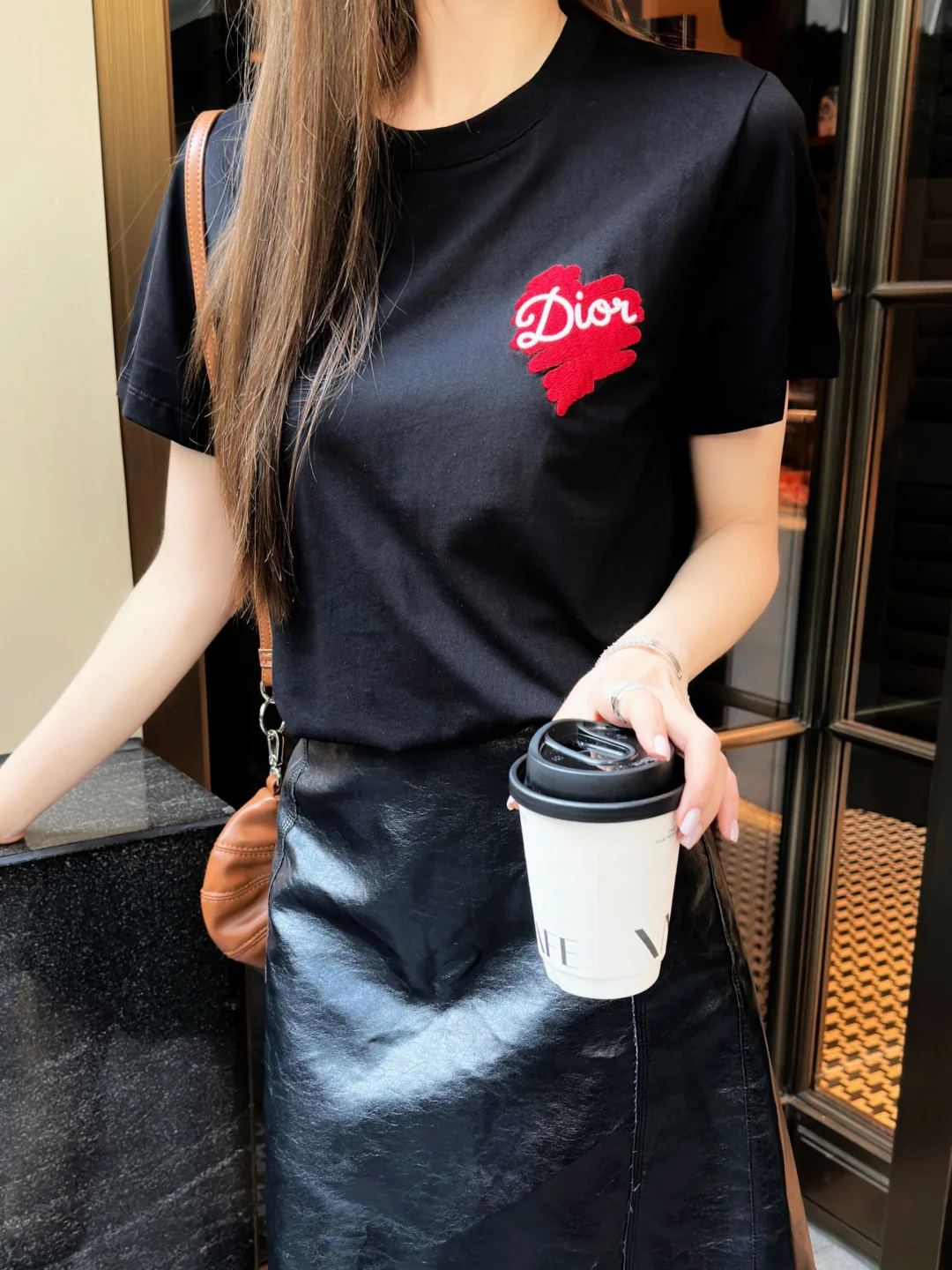 CD 26ss heart print t-shirts