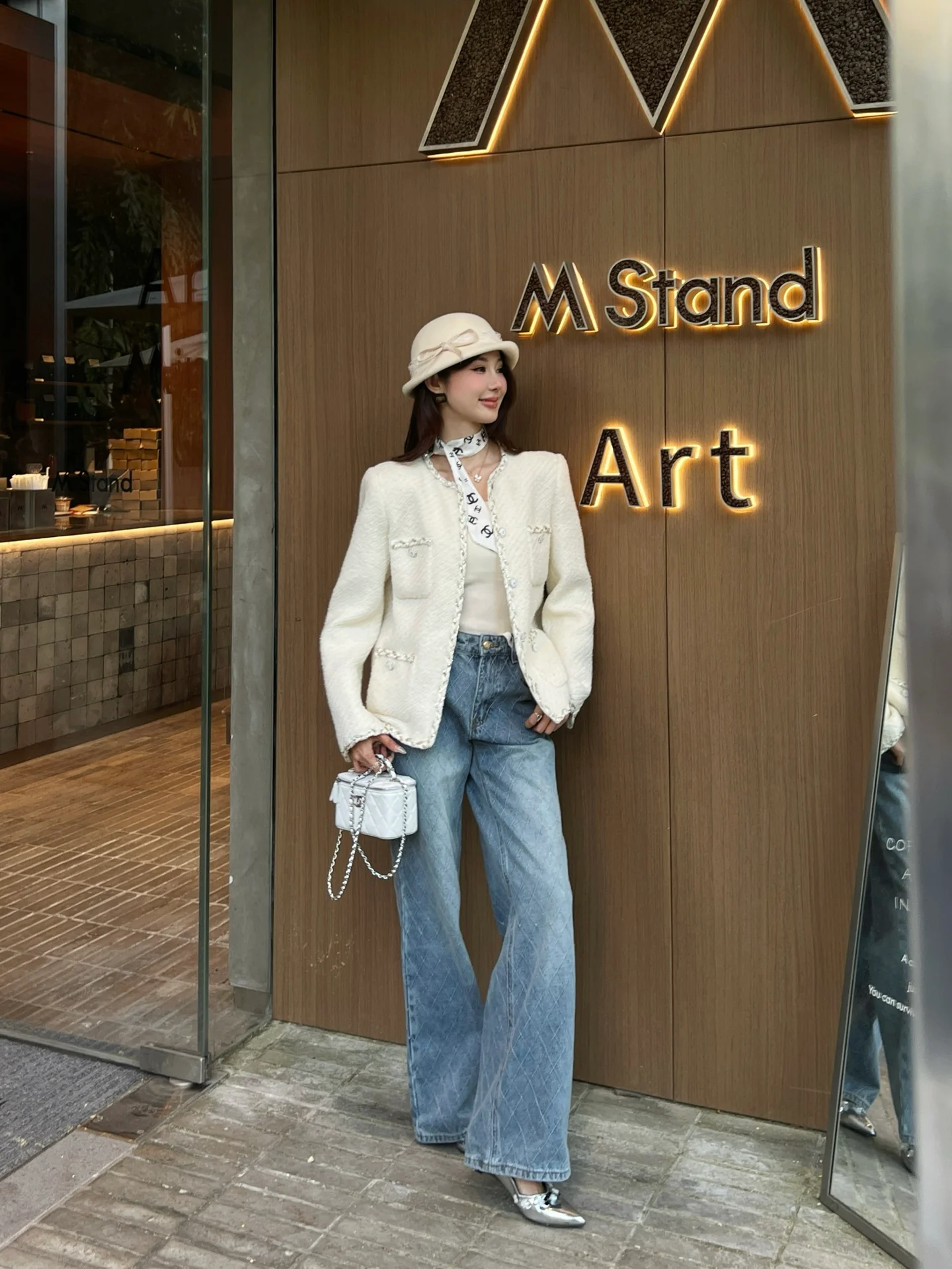 Chan 26ss woven tweed jacket