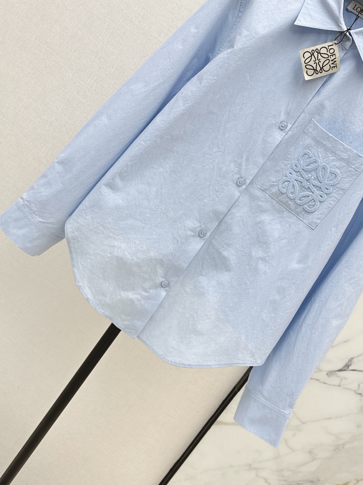 Loe 26ss asymmetrical shirt