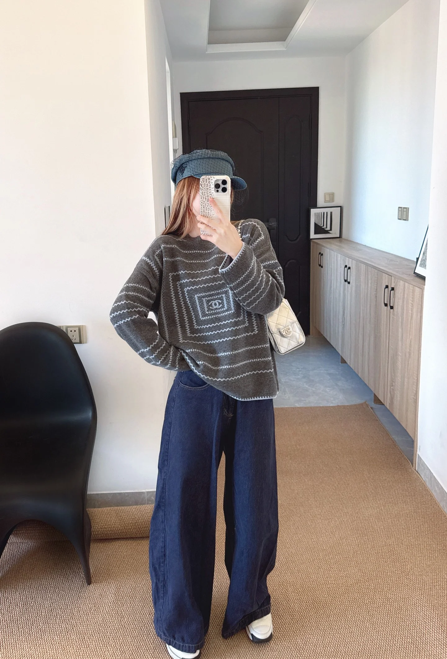 Chan 26ss jacquard sweater