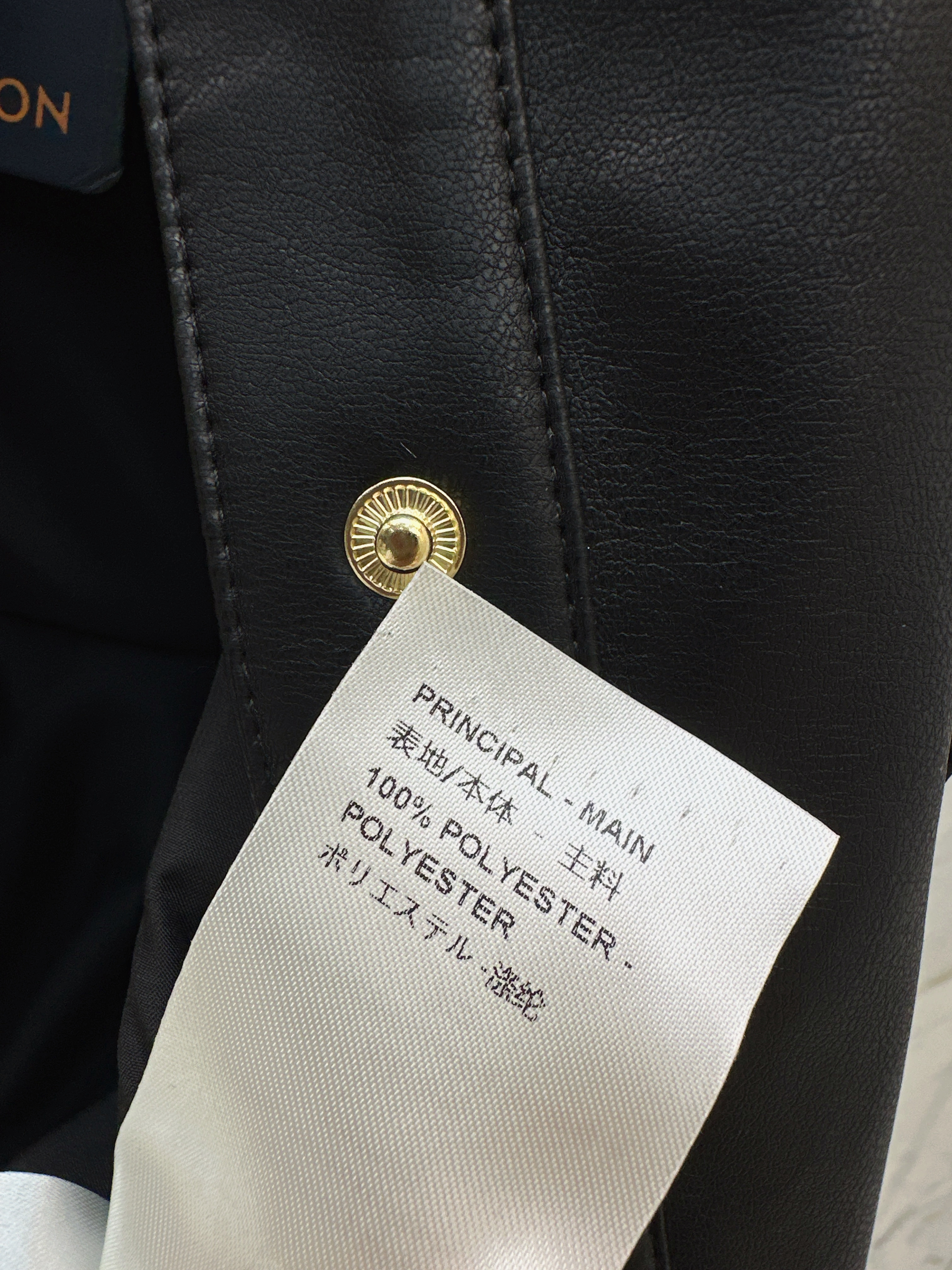 Loui 26ss pu leather contract waistcoat