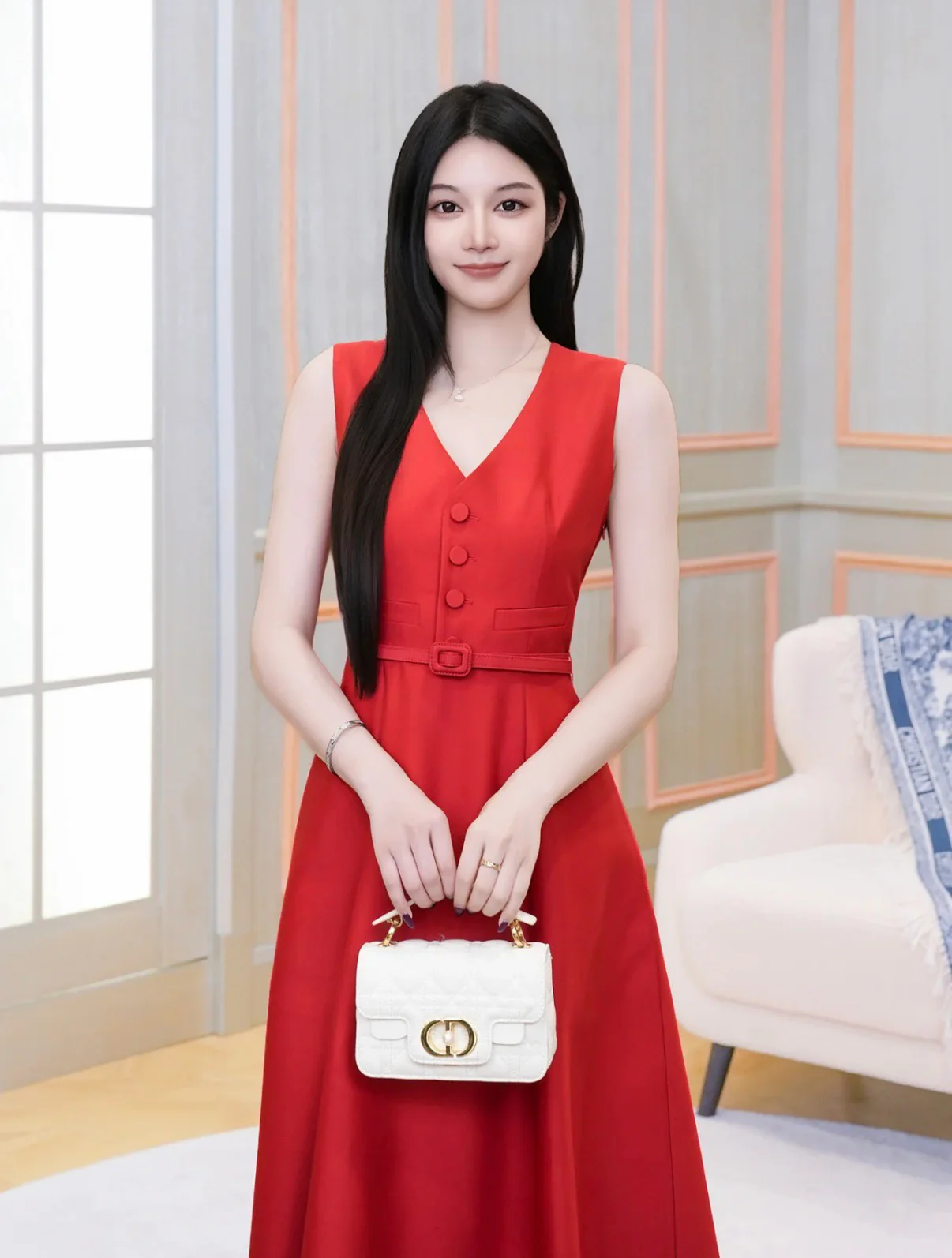 CD 26ss sleeveless back-bow cocktail dress