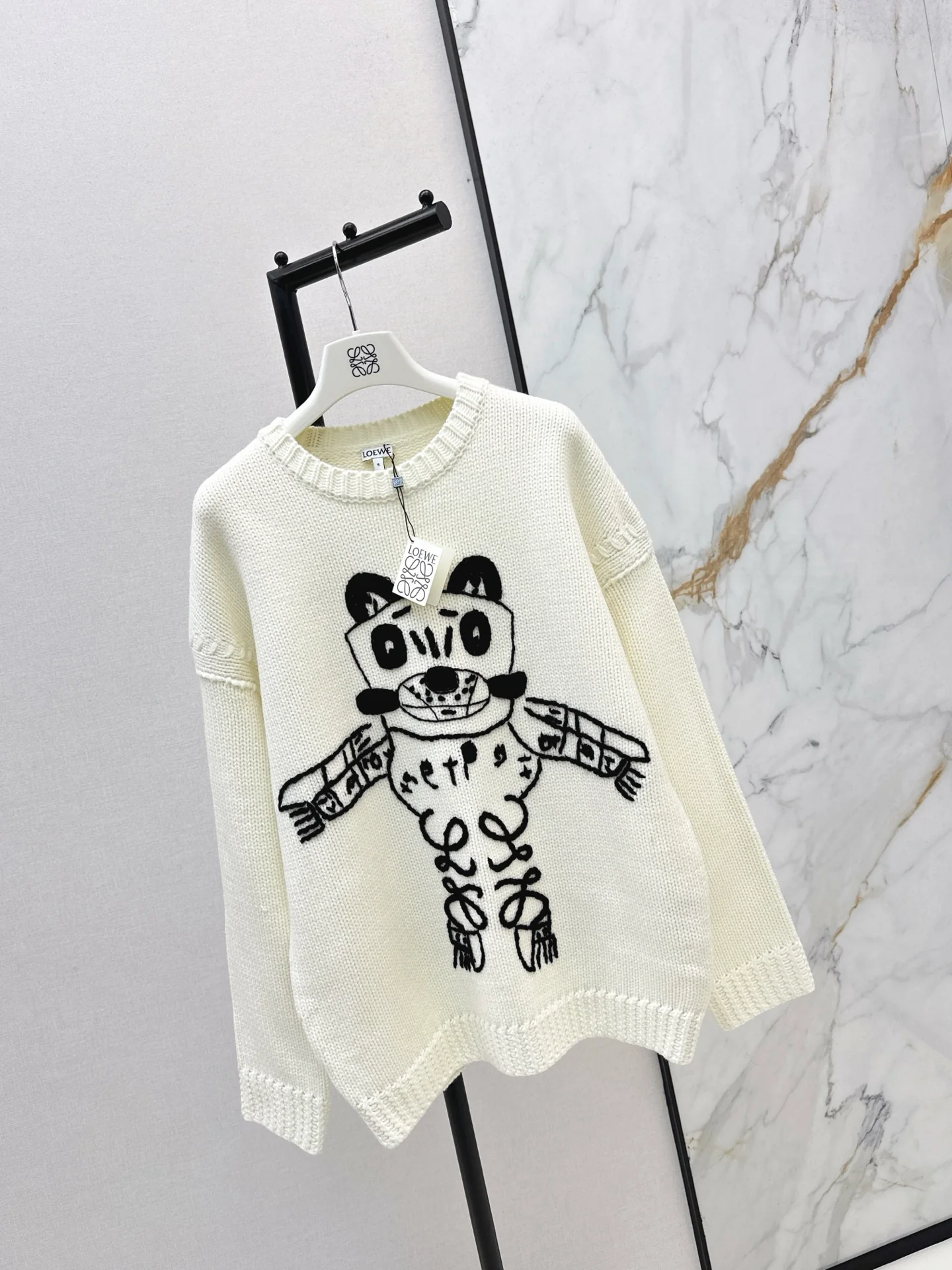Loe 26ss embroidery sweater