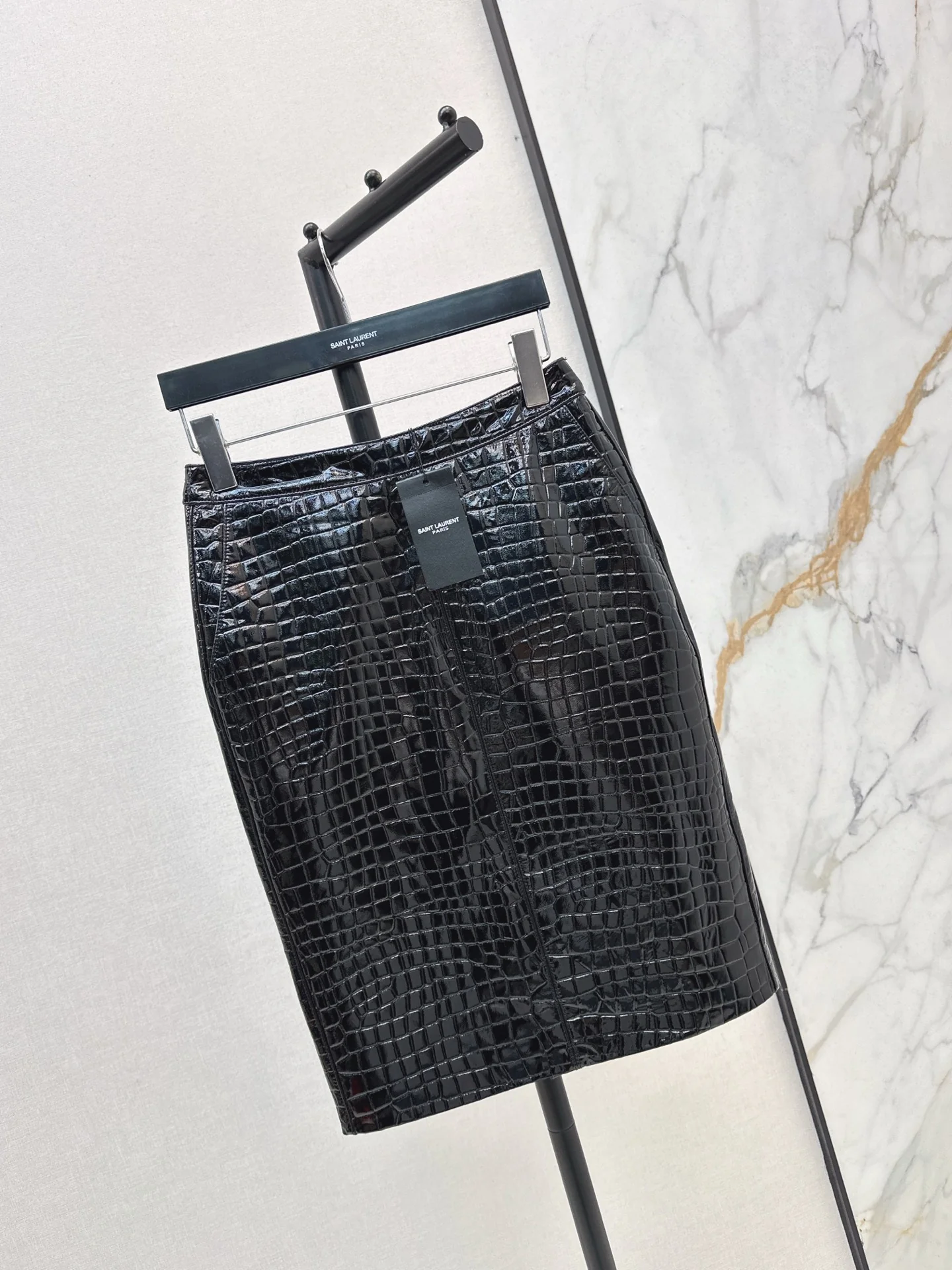 Sain 25fw leather skirt